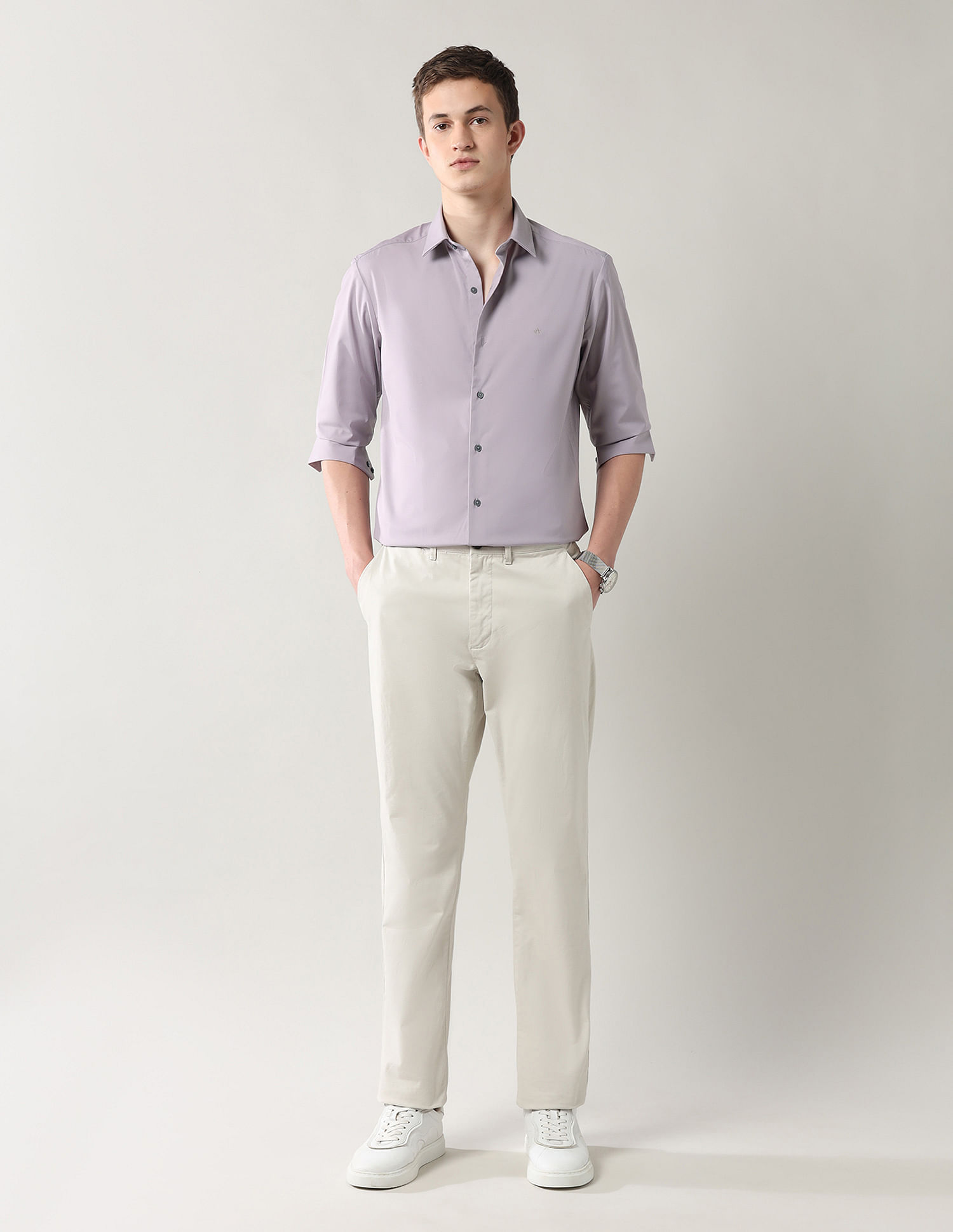 Arrow Newyork Brooklyn Ultra Slim Fit Twill Shirt