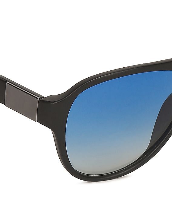 100% Legere Round Soft Tact Black / Blue Lens Sunglasses | Alltricks.com