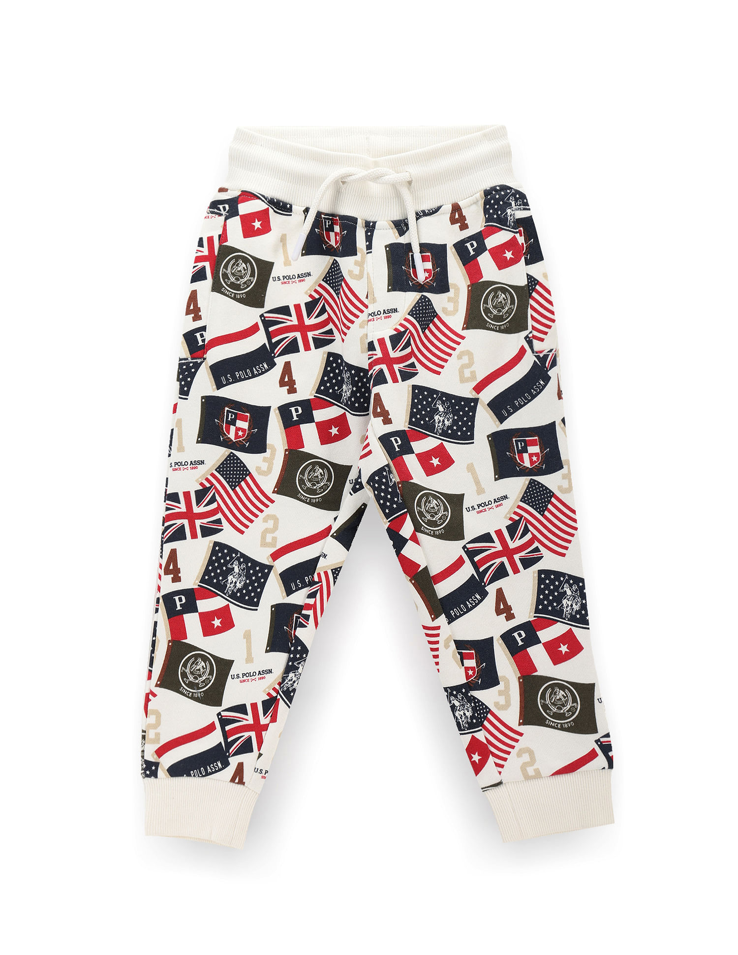 U.S. Polo Assn. Kids Boys Flag Print Track Pant