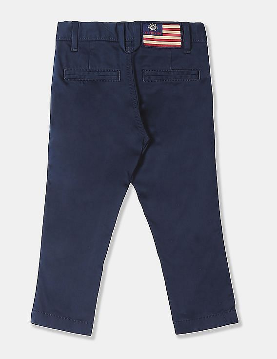 U.S. Polo Assn. Kids Regular Fit Solid Trousers
