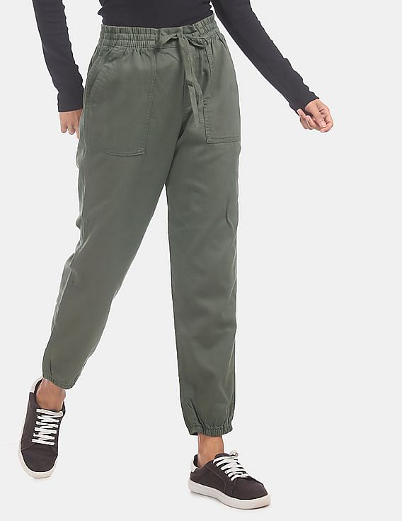 Buy GAP Green Utility Chino Joggers NNNOW