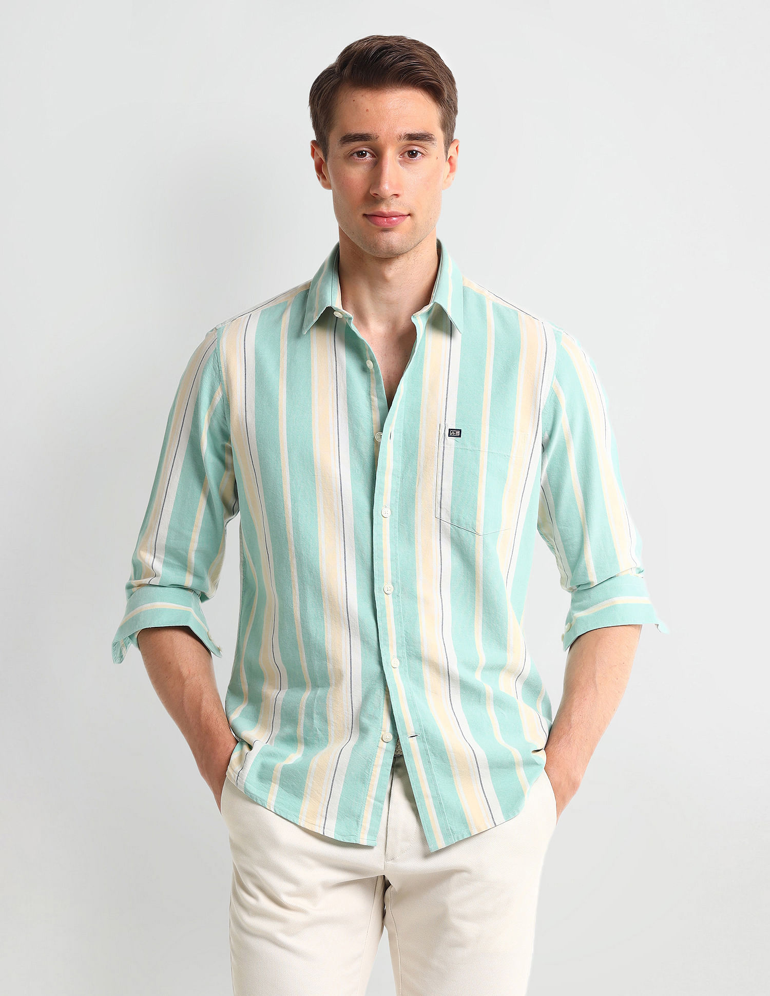Arrow Sport Tailored Fit Oxford Shirt