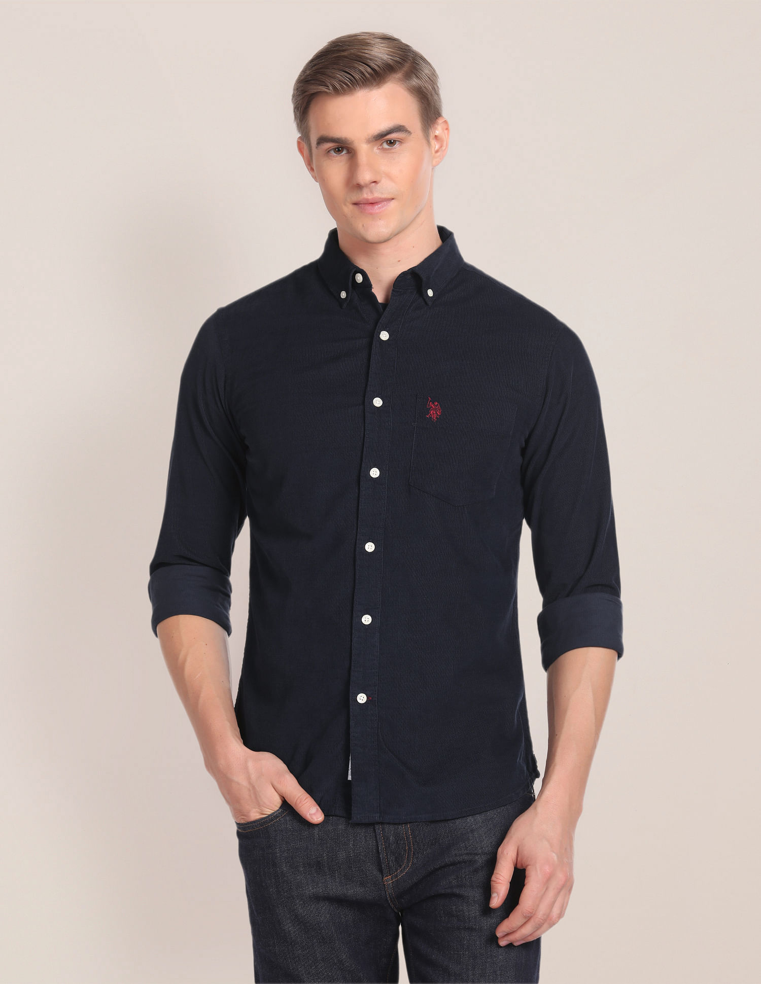 U.S. Polo Assn. Button Down Collar Corduroy Shirt