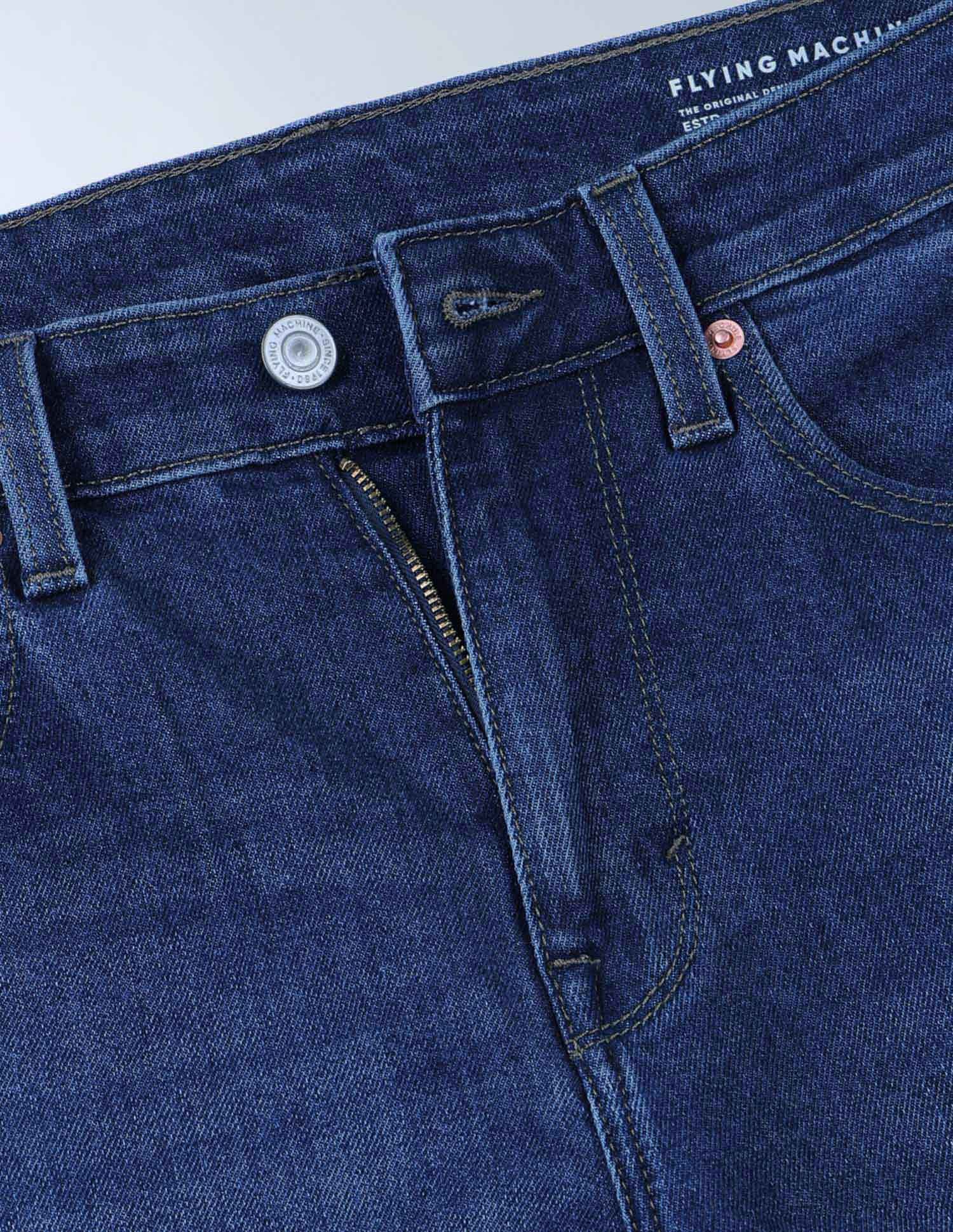 Flying Machine Mid Rise Freddie Slim Straight Fit Jeans