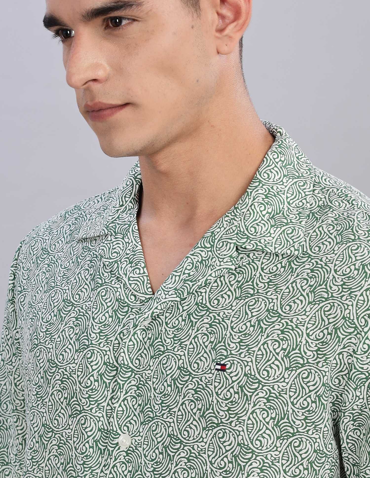 Tommy Hilfiger Printed Regular-Fit Poplin Shirts