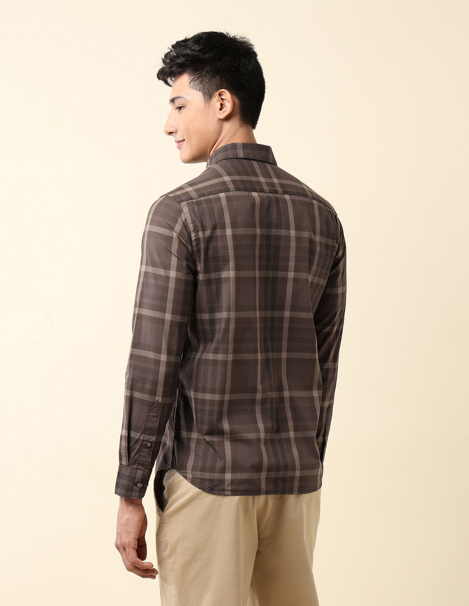 U.S. Polo Assn. Plaid Checked Tailored Fit Shirt