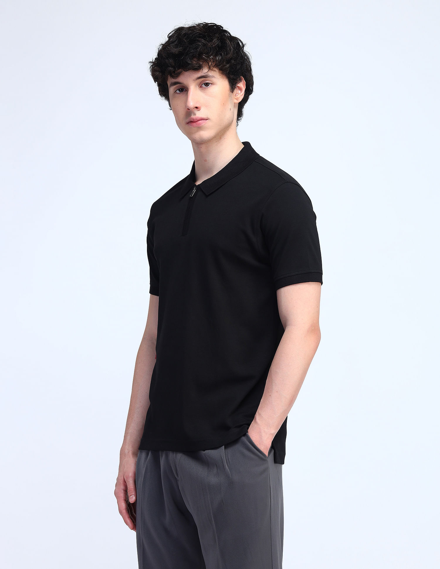 Flying Machine Cotton Regular Fit Polo Shirt