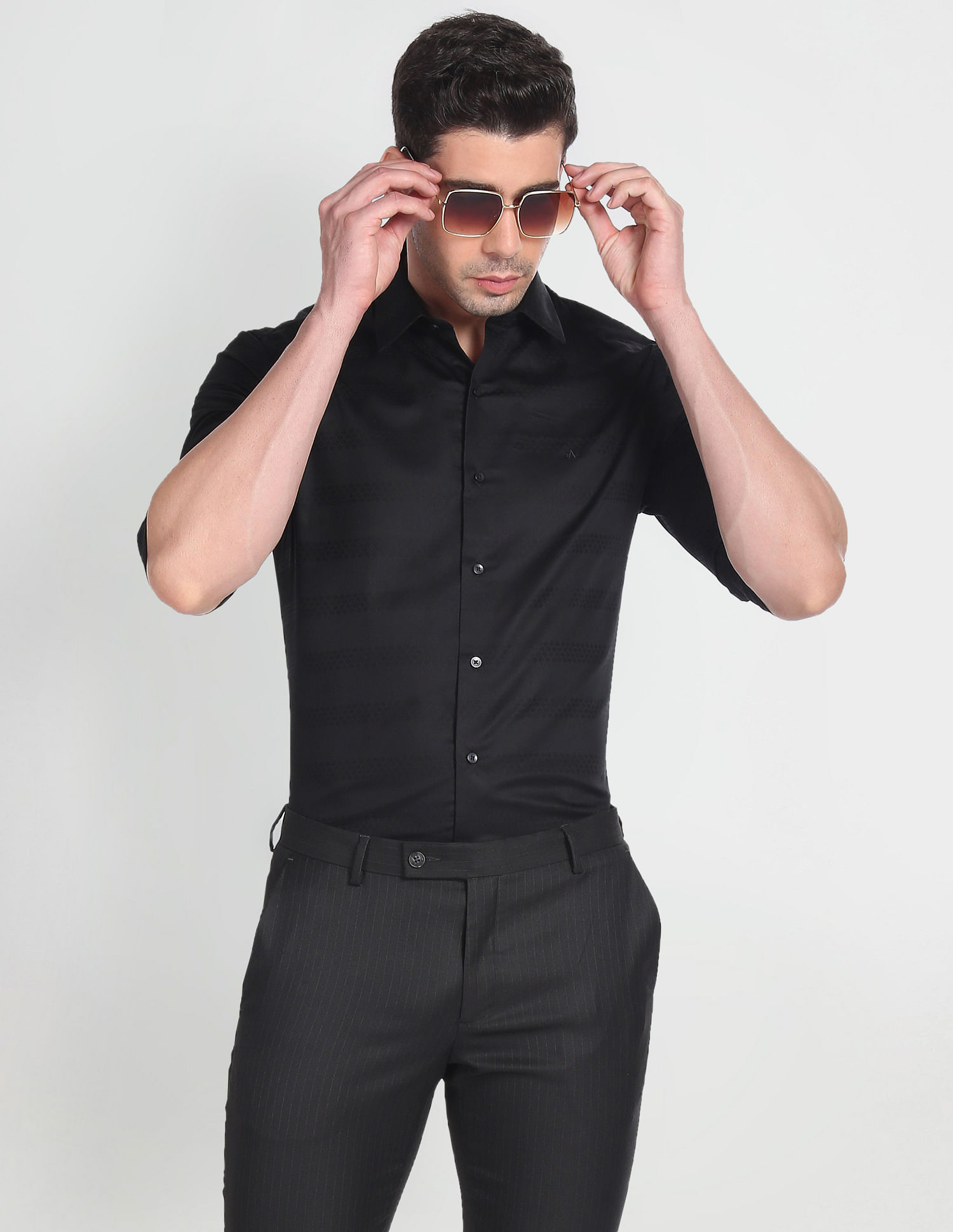 Black formal shirt design online