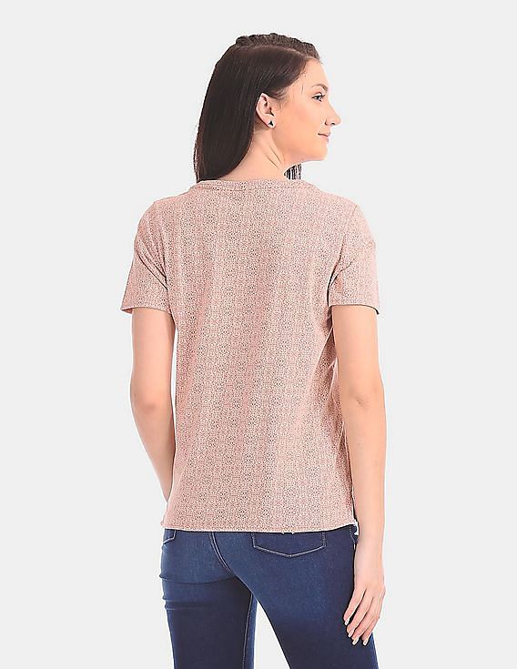U.S. Polo Assn. Women Regular Fit Printed T-Shirt