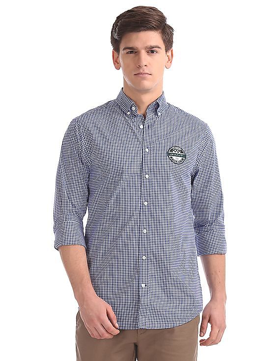 Buy Men Le Mans Techprep Broadcloth Gingham Button Down online at NNNOW.com