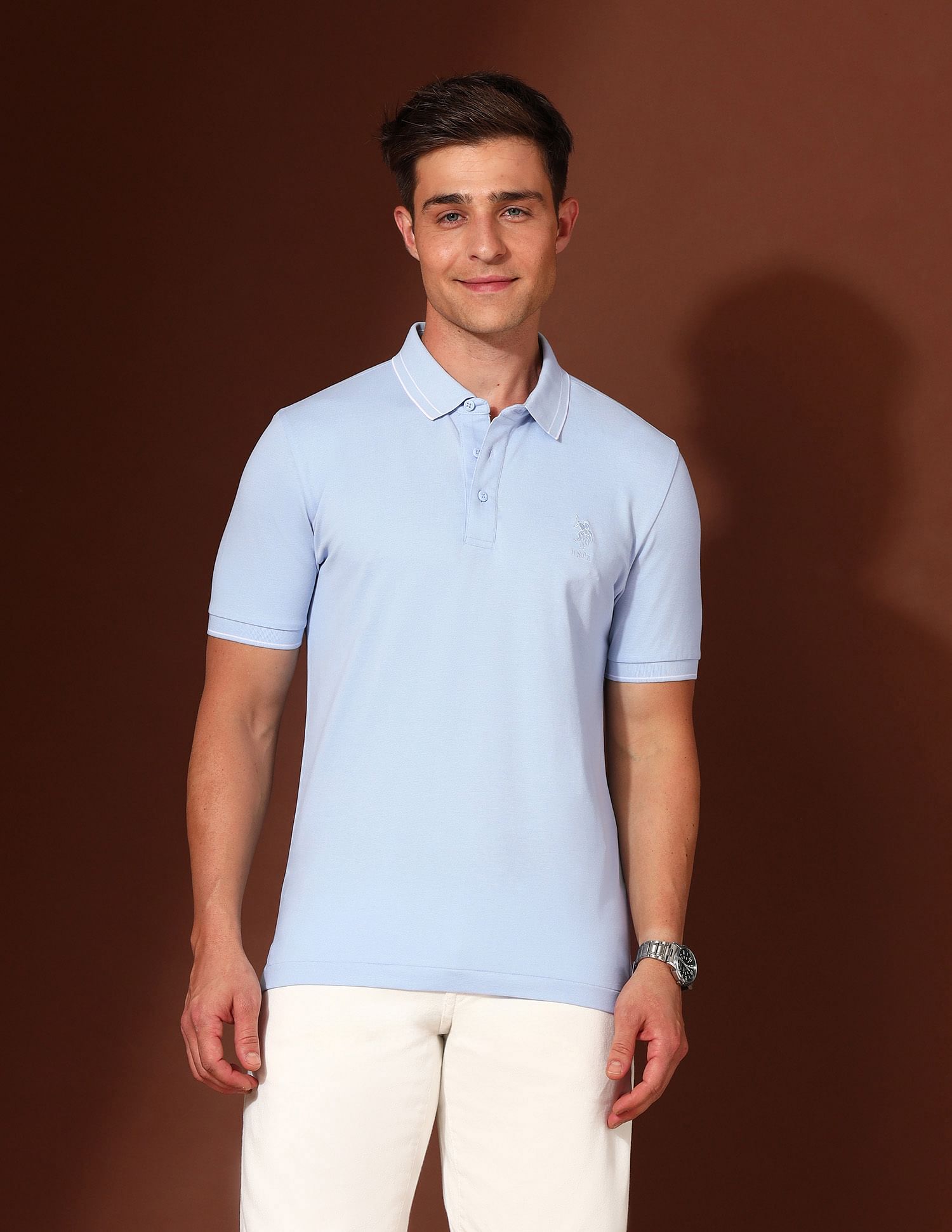 U.S. Polo Assn. Solid Working Holiday Polo Shirt