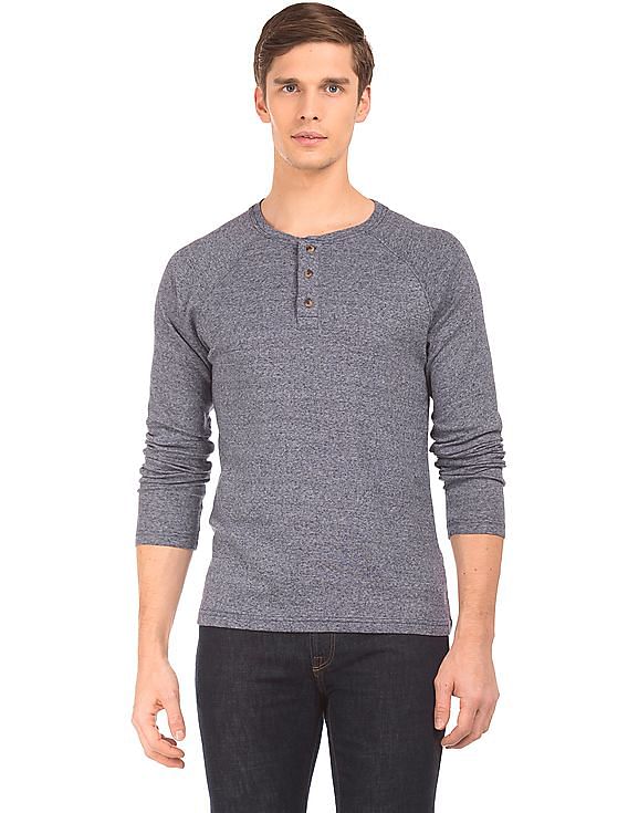 Aeropostale Long Sleeve Henley T-Shirt