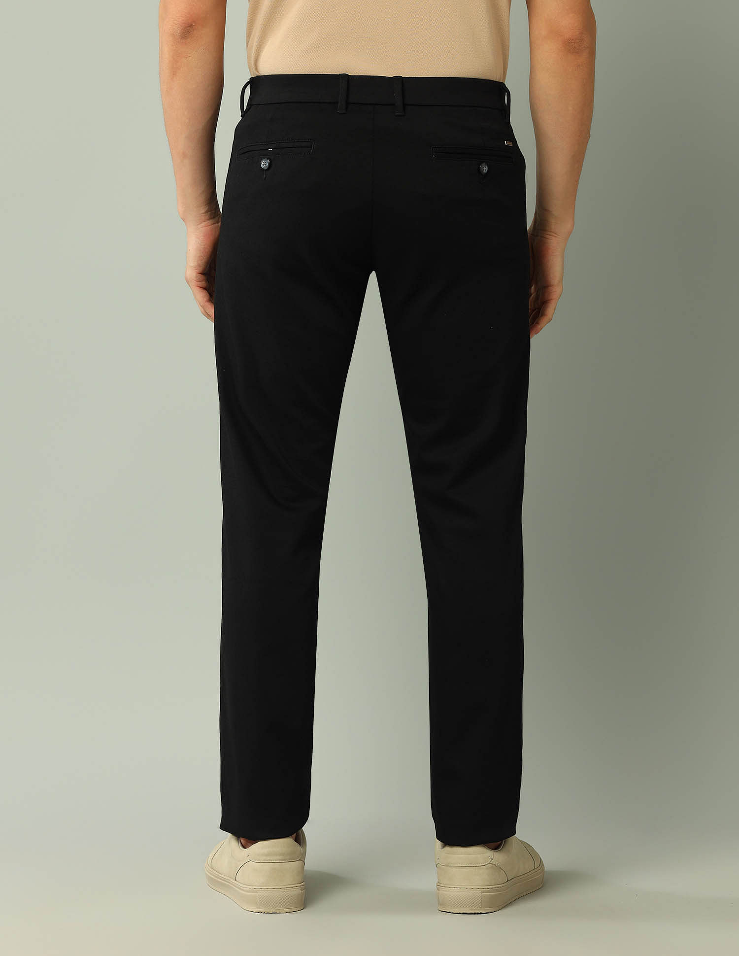 Arrow Sport Solid Dobby Weave Trousers