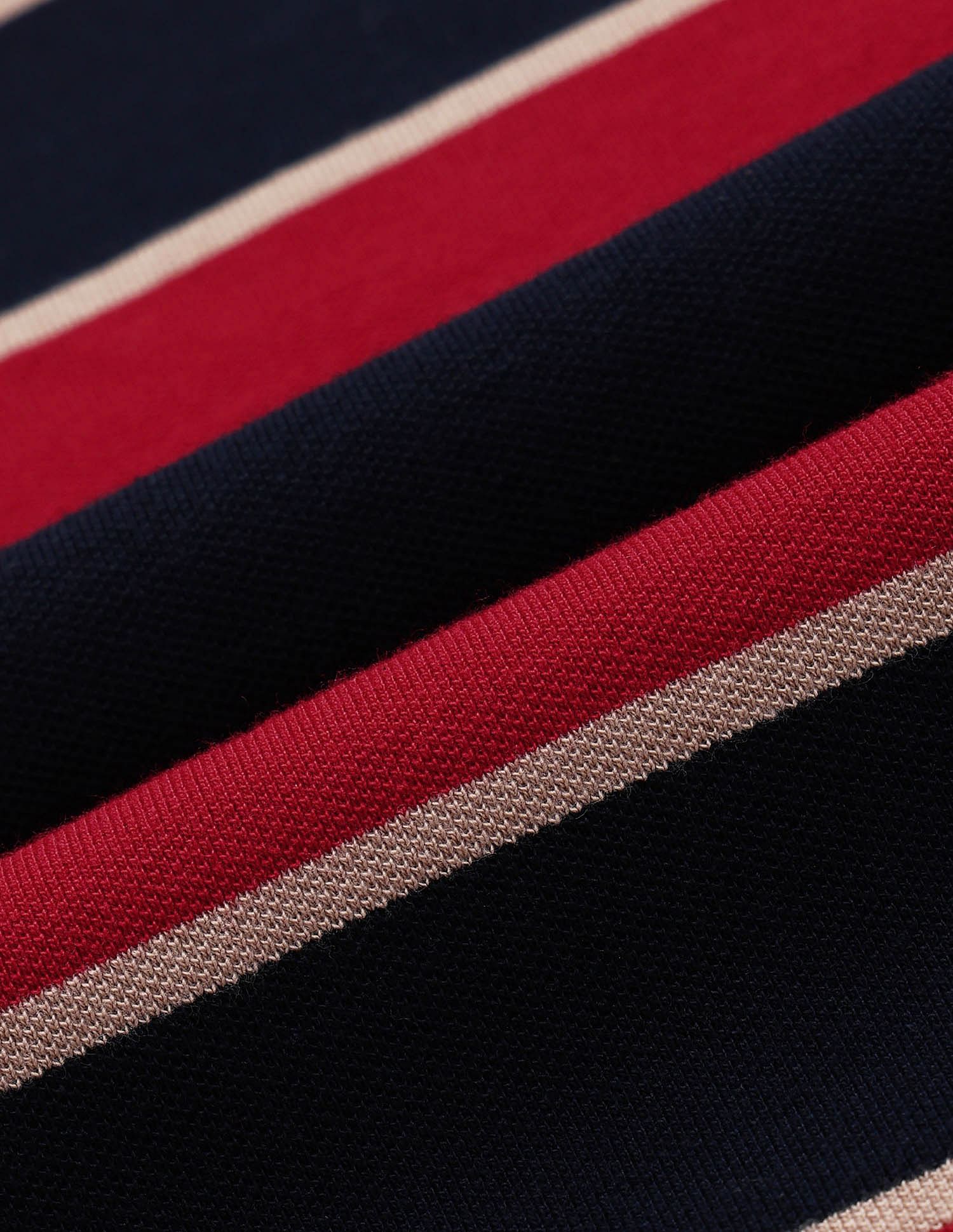 U.S. Polo Assn. Horizontal Striped Slim Fit Polo Shirt