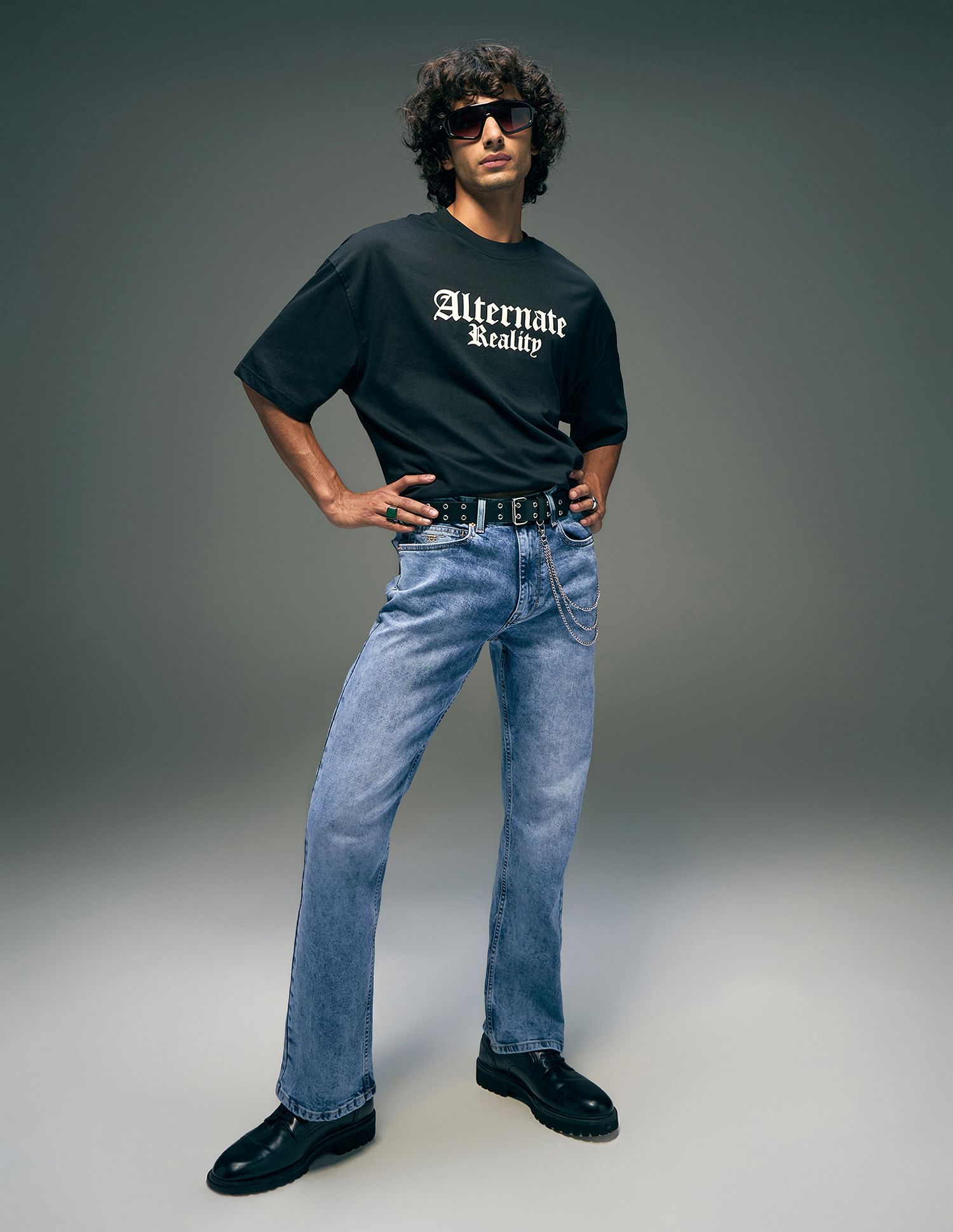 Flying Machine Bruce Bootcut Stretchable Jeans
