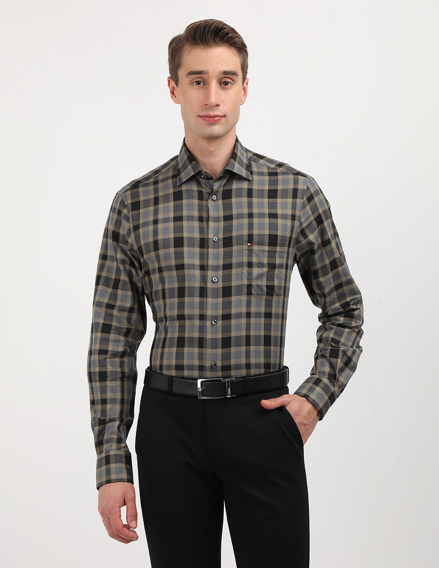 Tommy Hilfiger Plaid Checked Regular Fit Shirt