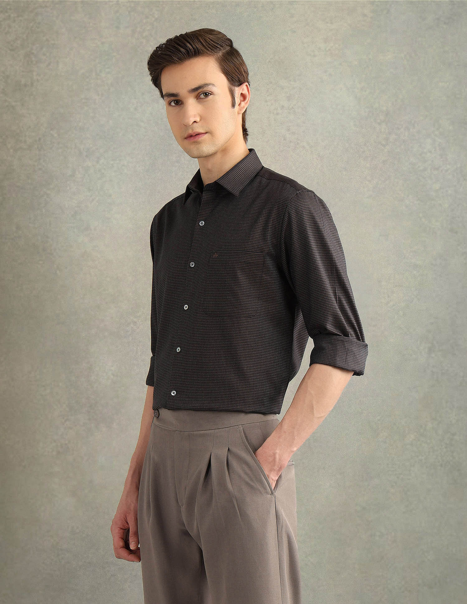 Arrow Textured Italian Elegance Shirt