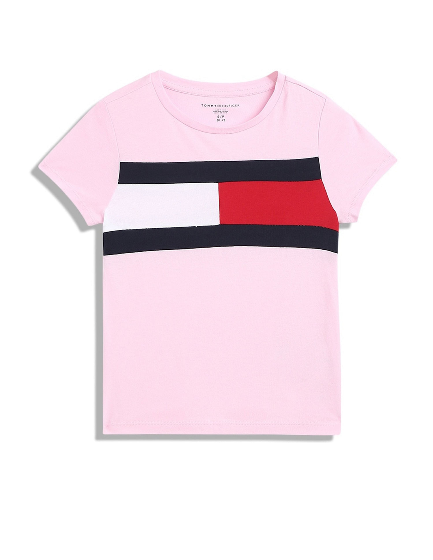 Tommy Hilfiger Girls Pink Logo T-Shirt
