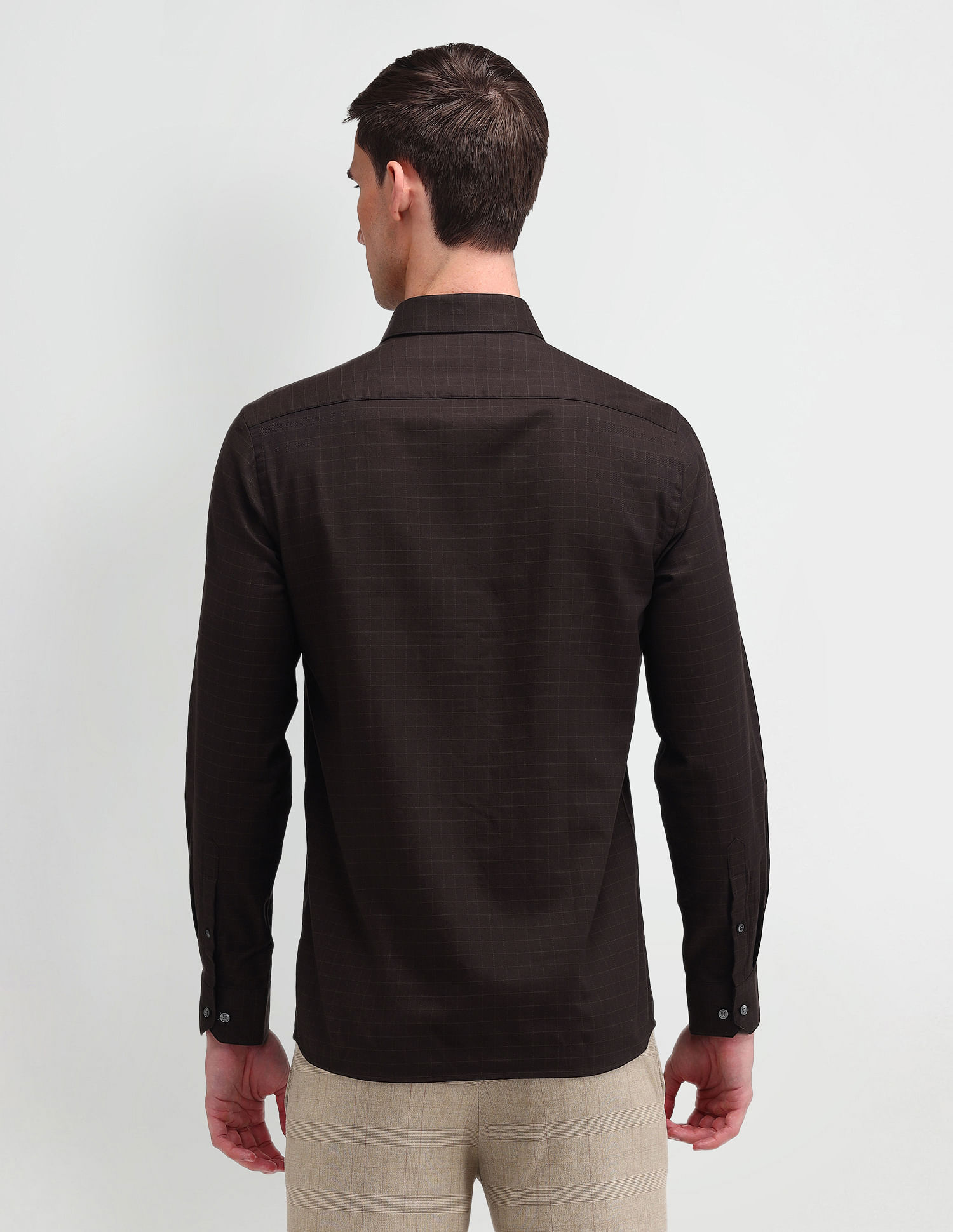 Arrow Windowpane Checked Dobby Shirt