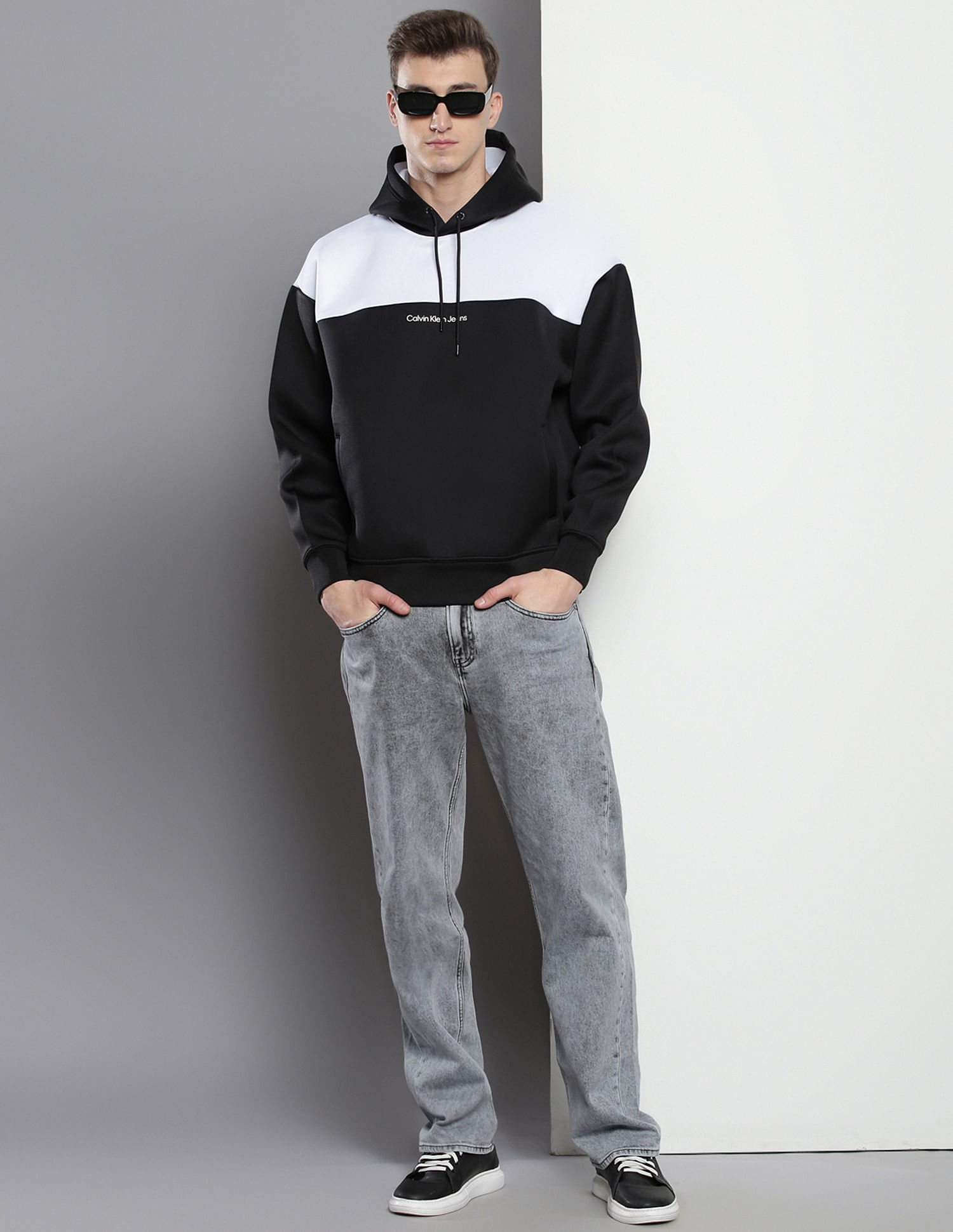 Calvin Klein Relaxed Fit Colour Block Sweatshirt