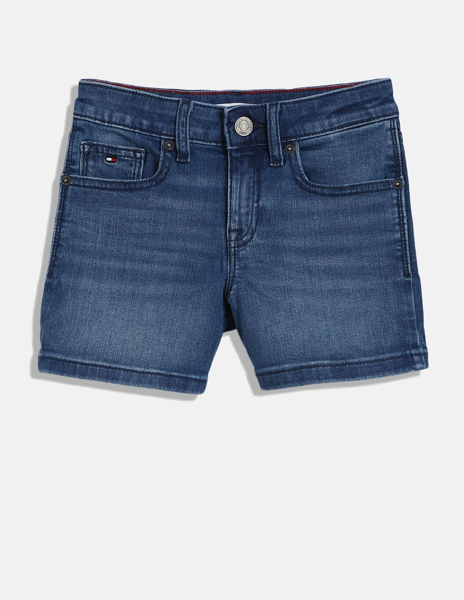 Tommy Hilfiger Kids Girls Solid Regular-Fit Cotton Shorts