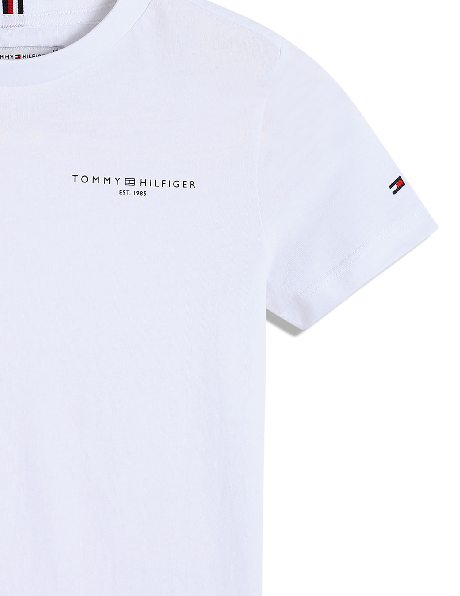 Tommy Hilfiger Kids Boys Solid Regular-Fit Cotton T-Shirt