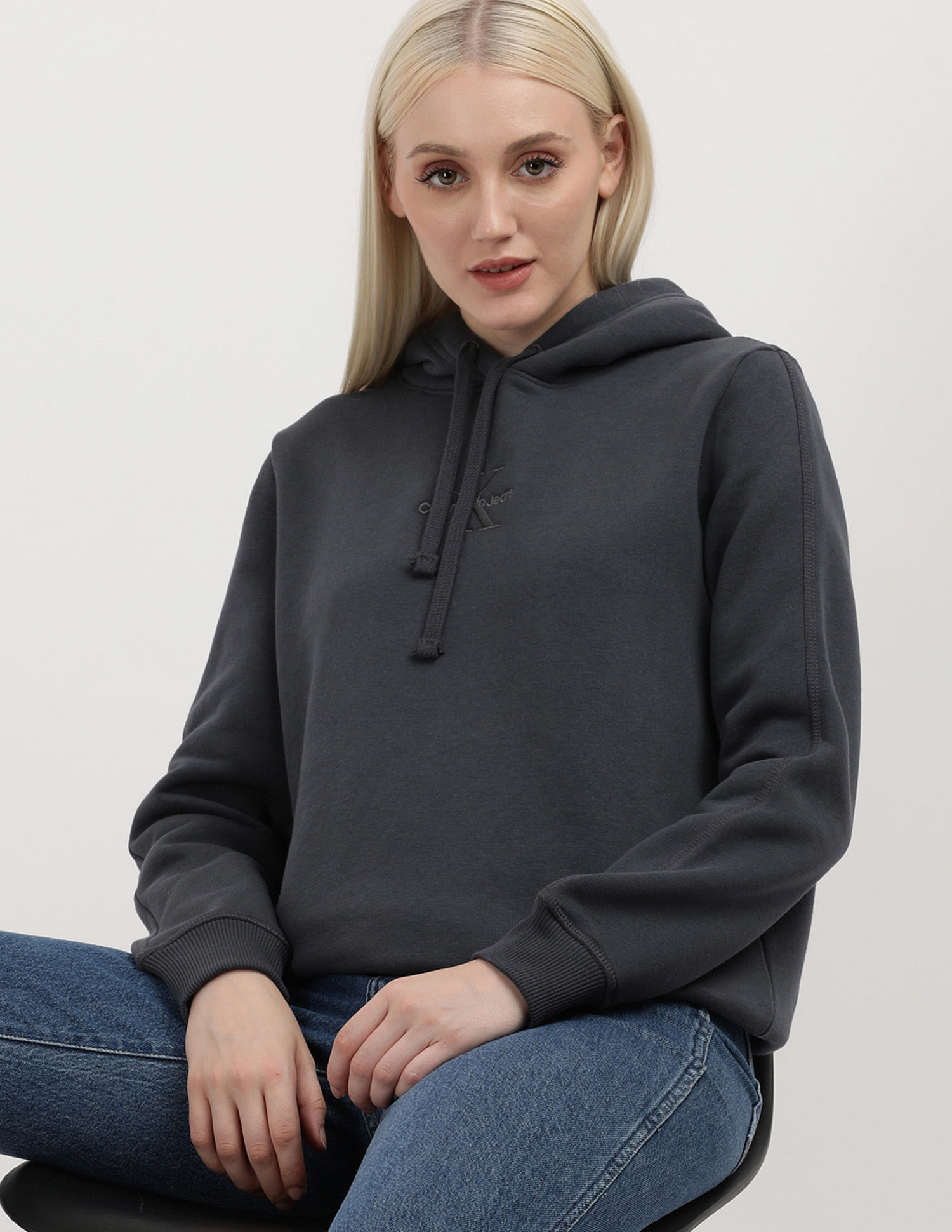 Calvin Klein Monologo Regular Hood Sweatshirt