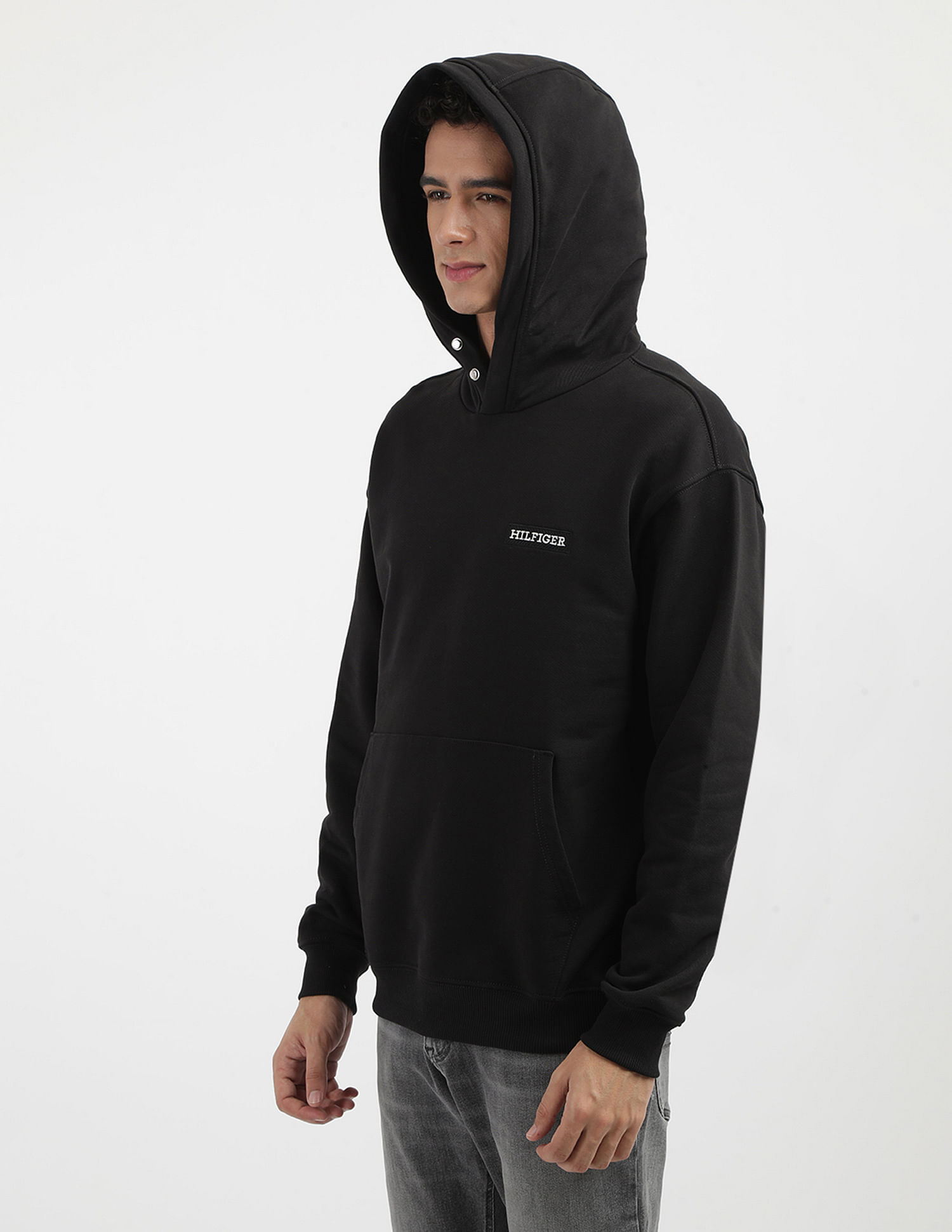 Tommy Hilfiger Twill Hood Cotton Sweatshirt