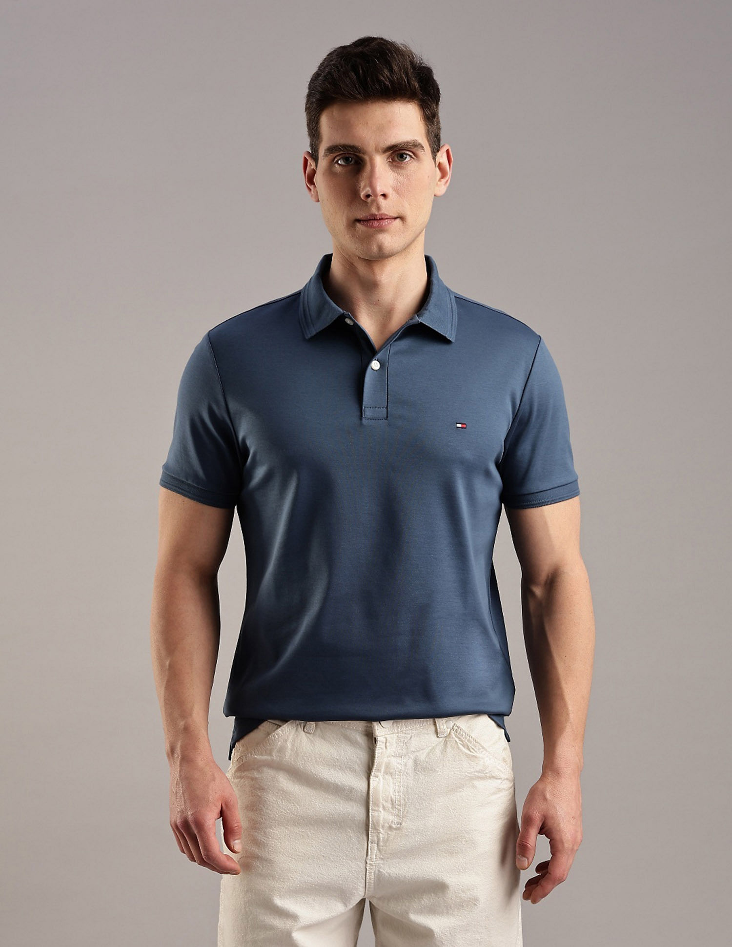 Tommy Hilfiger Solid Regular-Fit Cotton T-Shirt