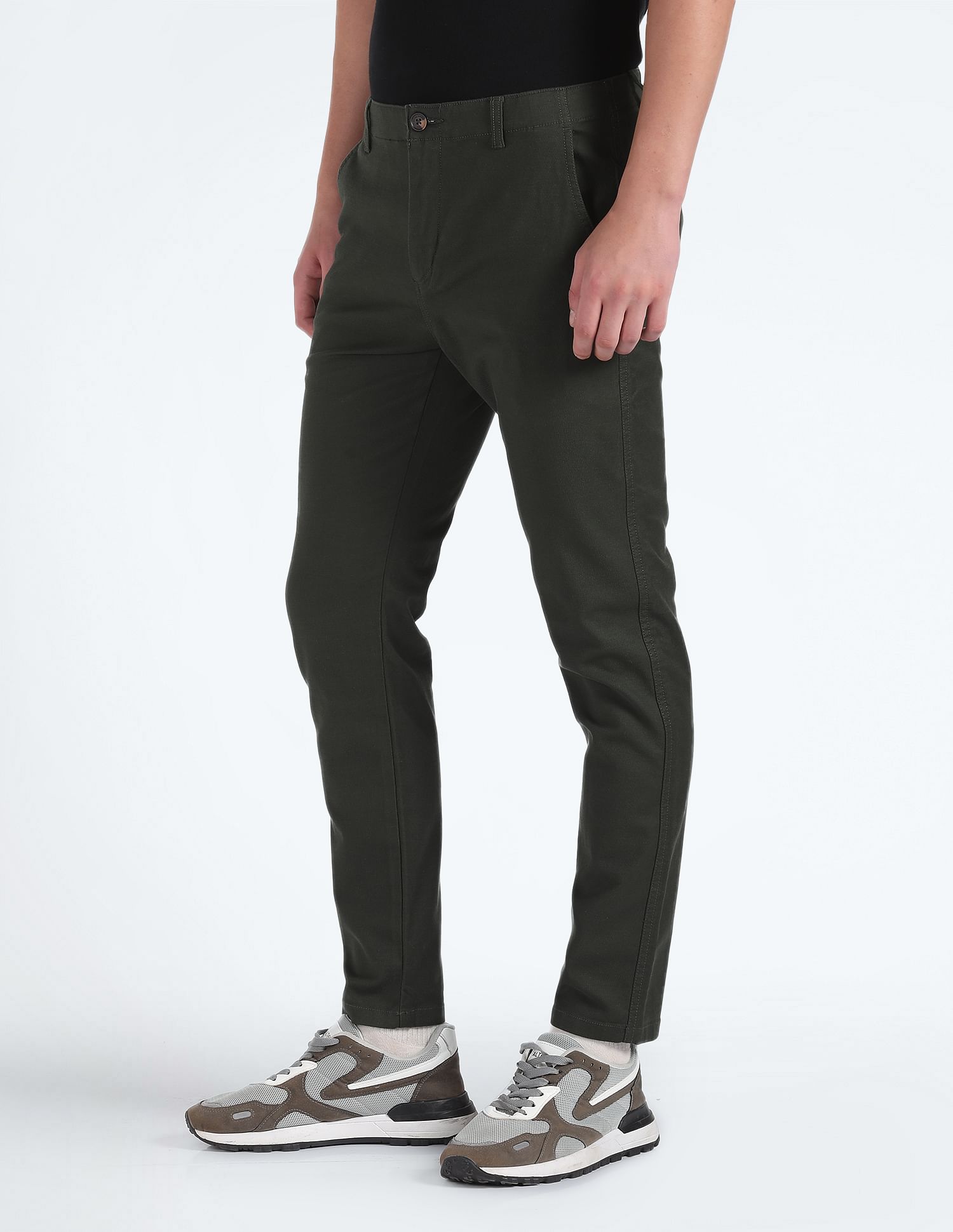 Flying Machine Dobby Solid Trousers