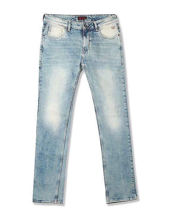 Flying Machine Michael Slim Tapered Fit Mid Rise Jeans
