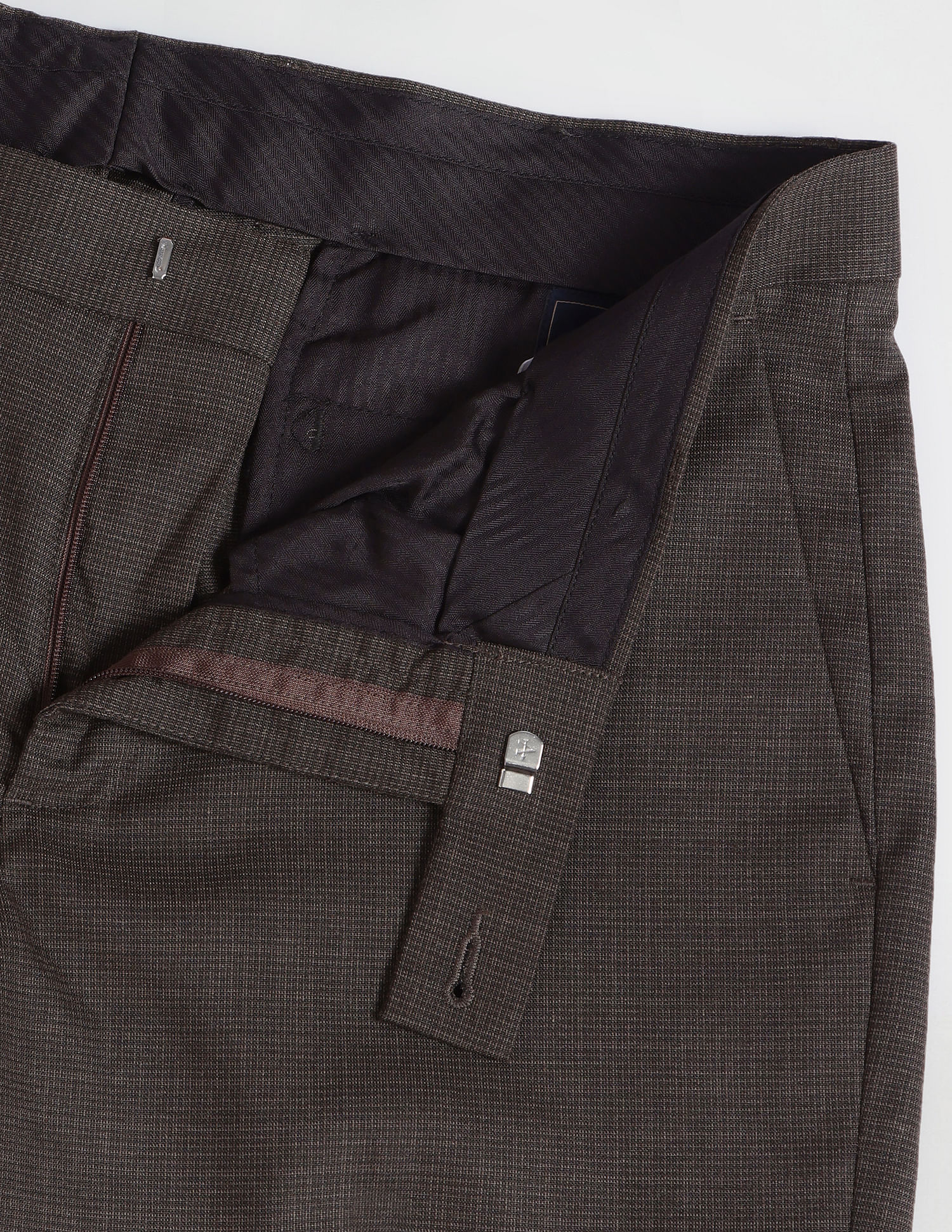 Arrow Hudson Tailored Fit Dobby Trousers
