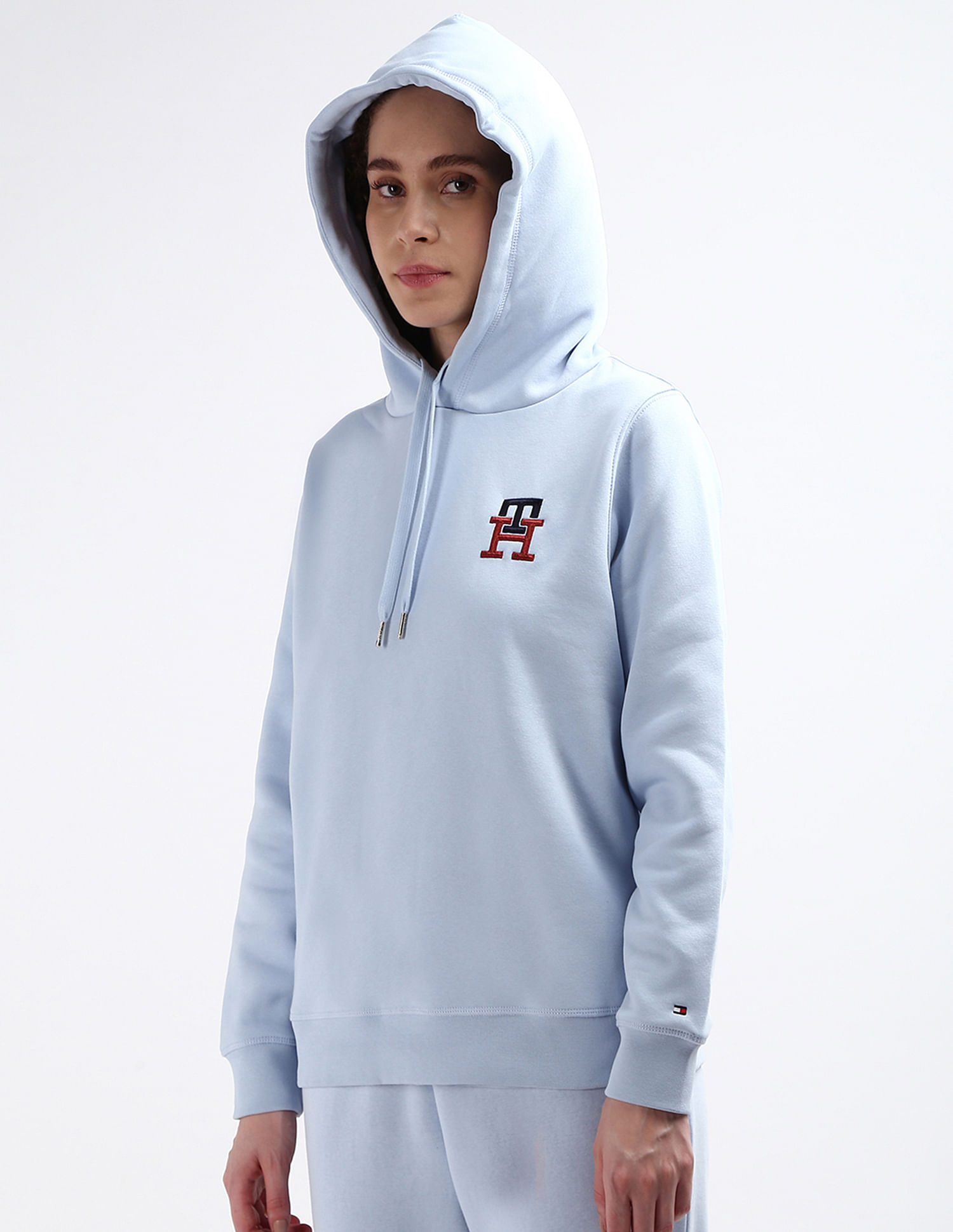 Tommy Hilfiger Embroidered Monogram Hooded Sweatshirt