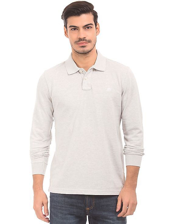 Aeropostale long hotsell sleeve polo