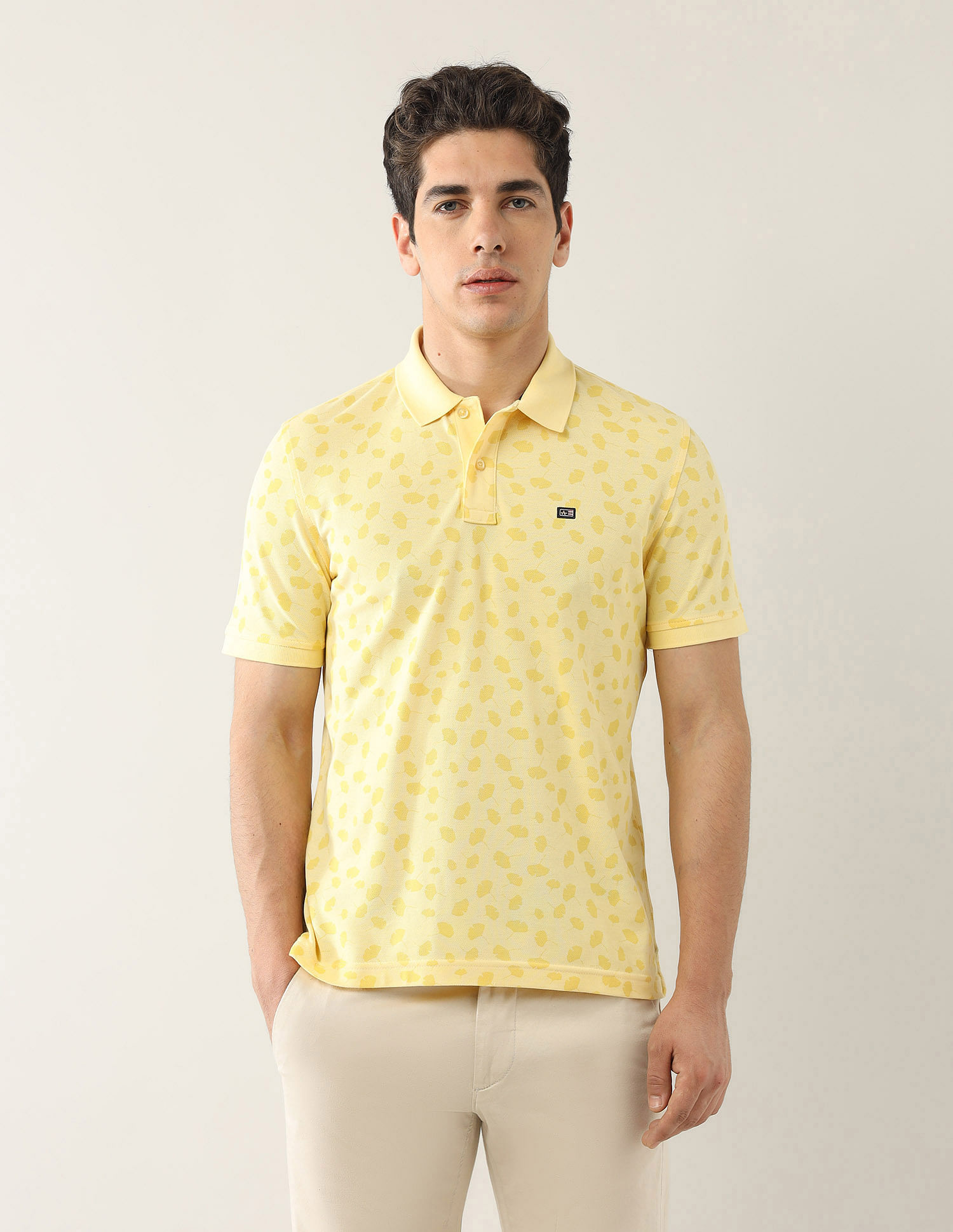 Arrow Sport Floral Printed Spring Sorbet Polo Shirt