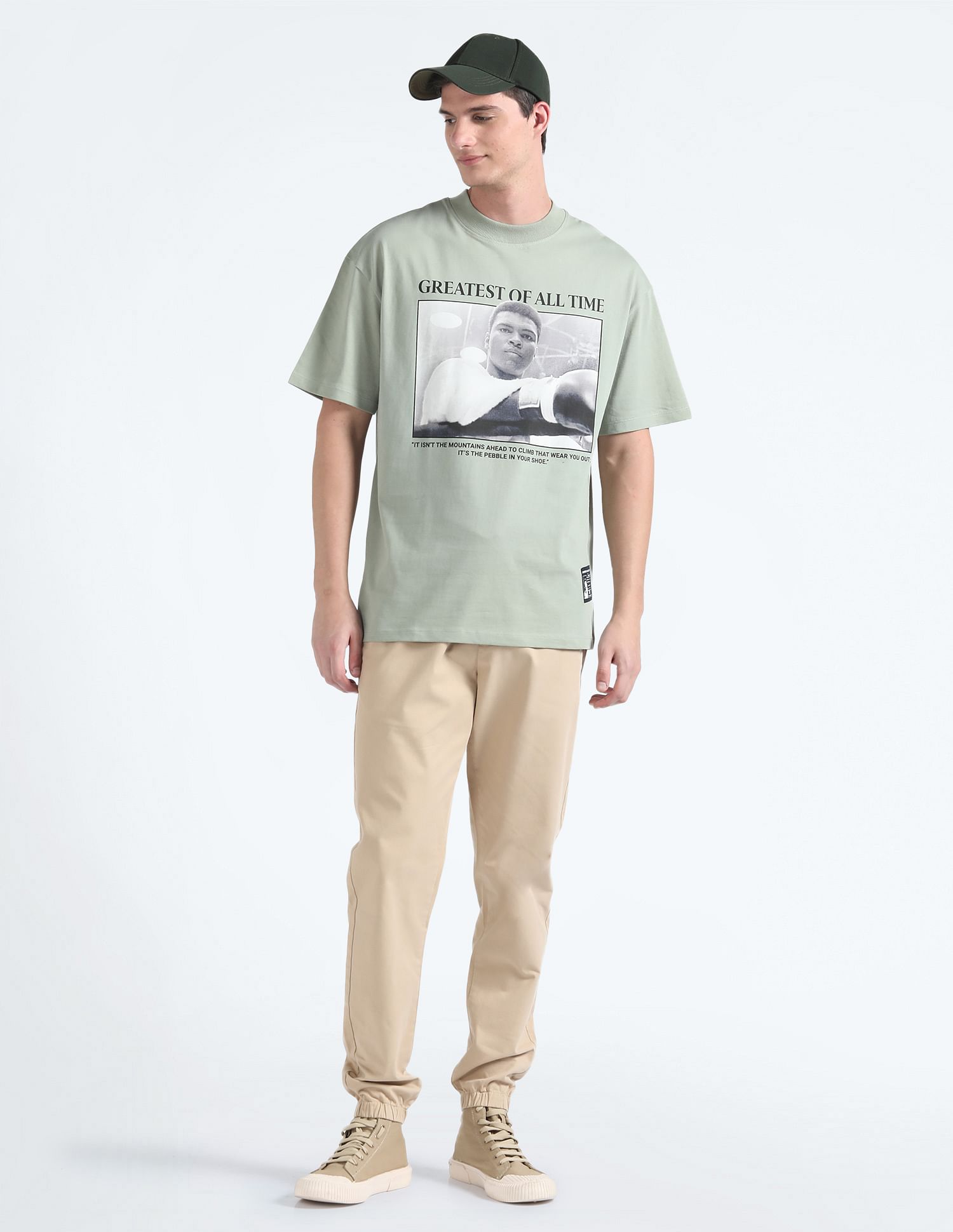 Flying Machine FM X Muhammad Ali Oversized T-Shirt
