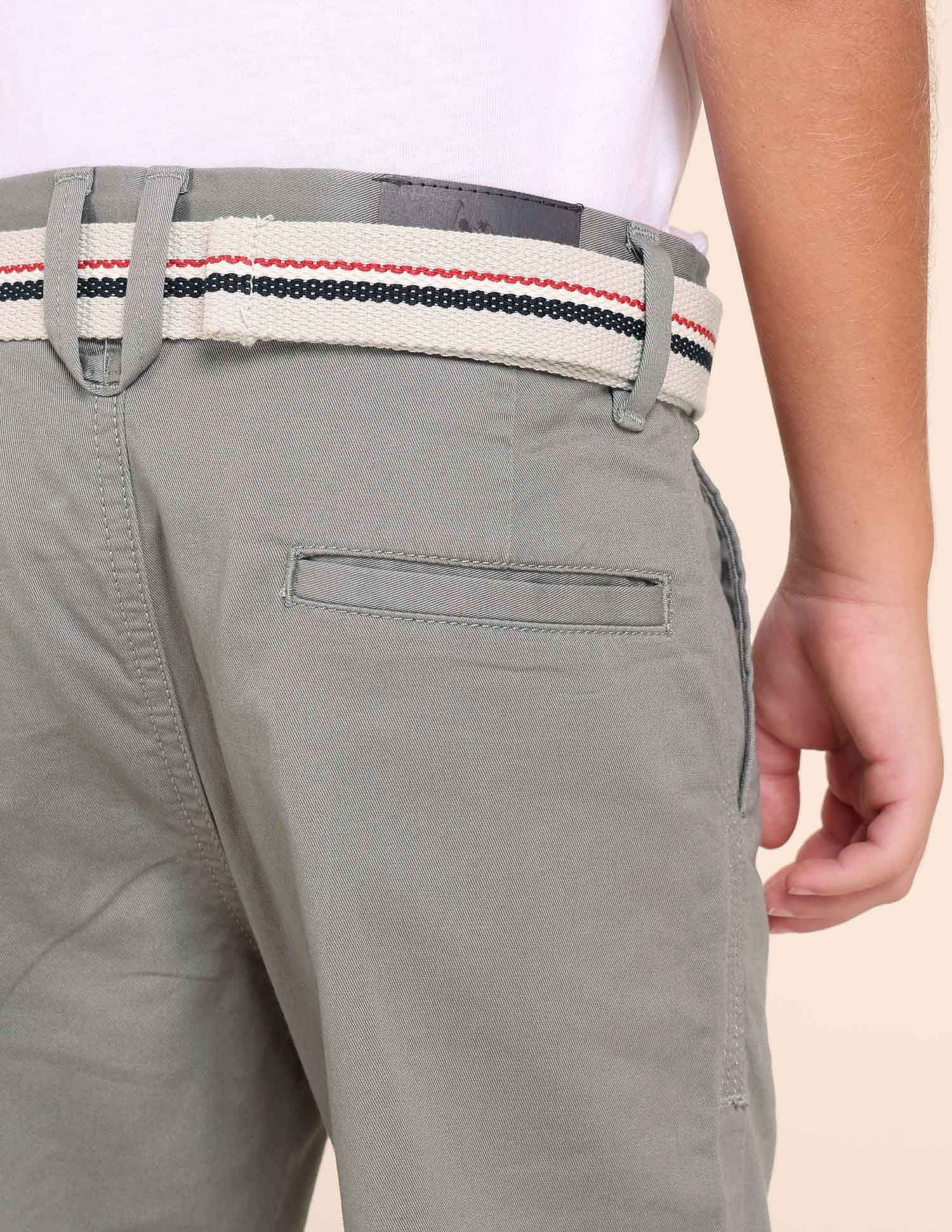 U.S. Polo Assn. Kids Boys Pure Cotton Slim Fit Trousers