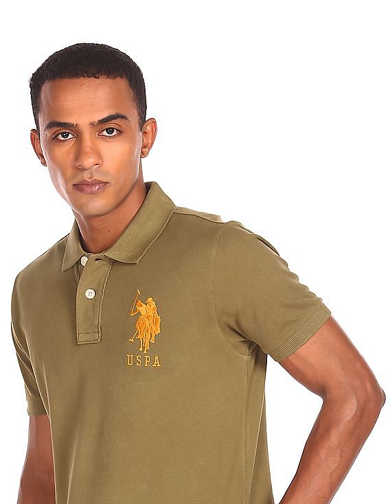 Buy U.S. Polo Assn. Solid Cotton Pique Polo Shirt - NNNOW.com