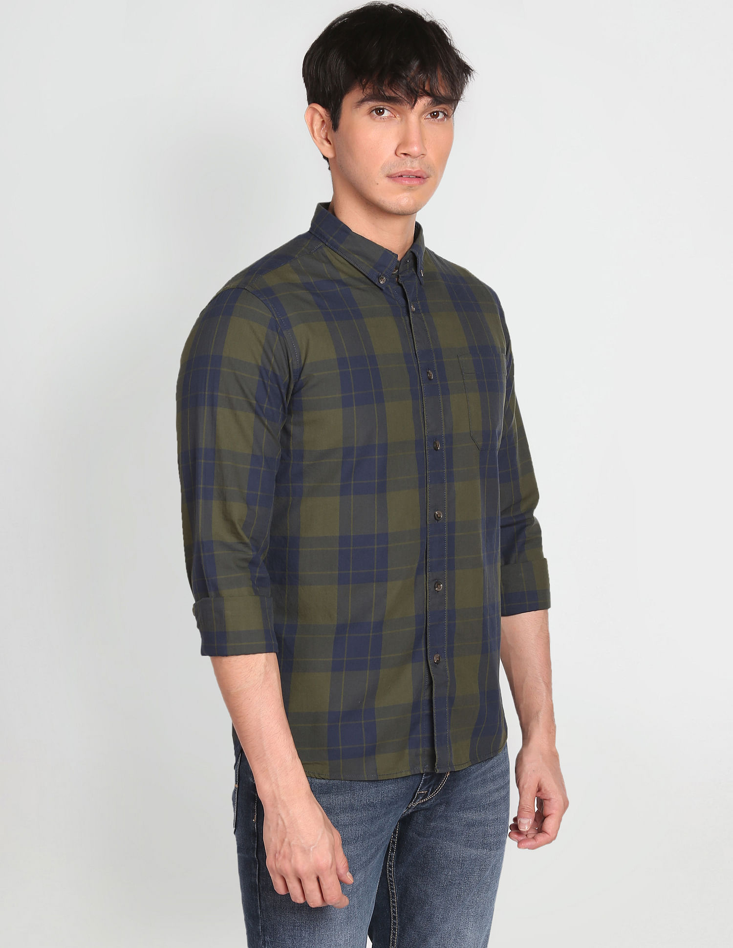 Flying Machine Cotton Tartan Check Shirt
