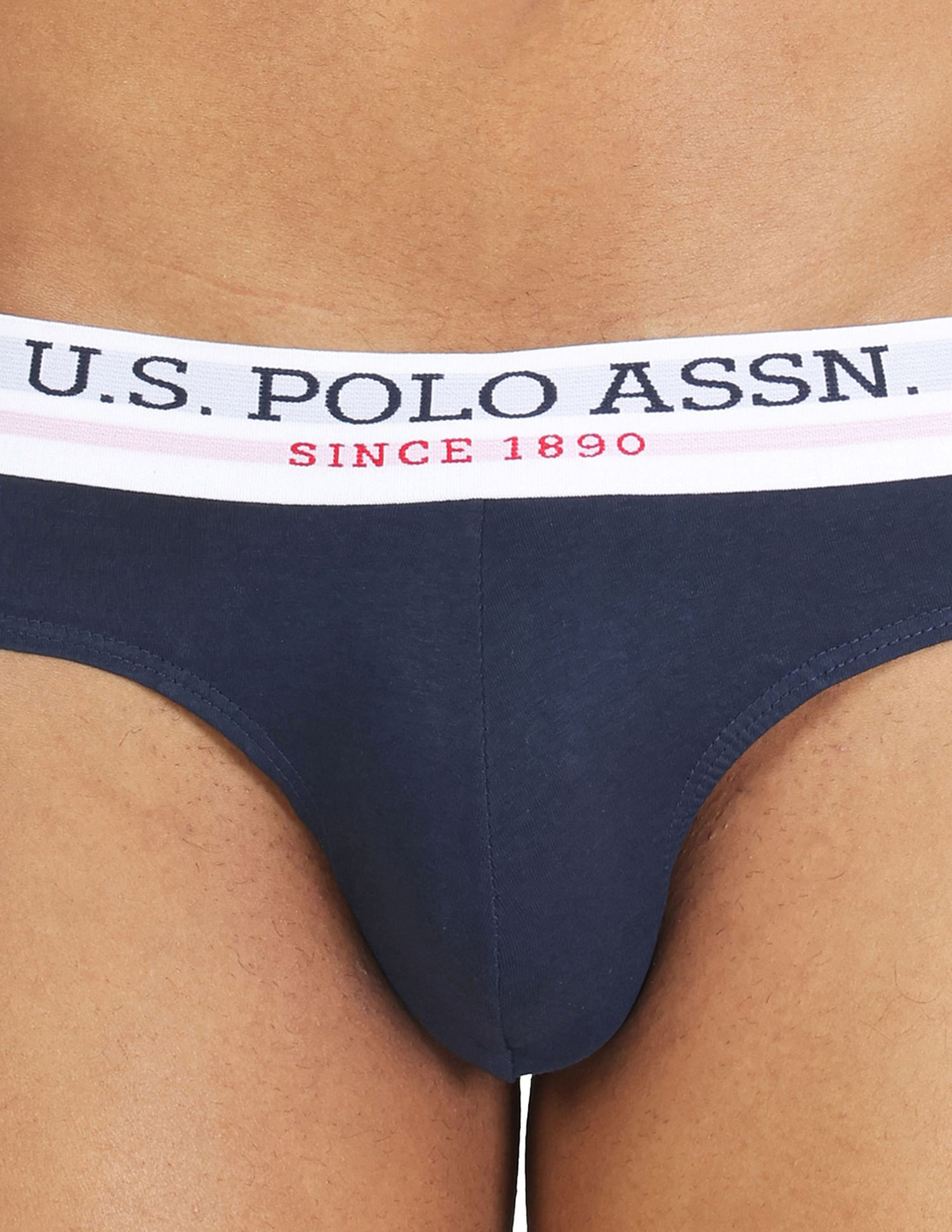 Buy USPA Innerwear Pure Cotton Solid I006 Briefs - Pack Of 2