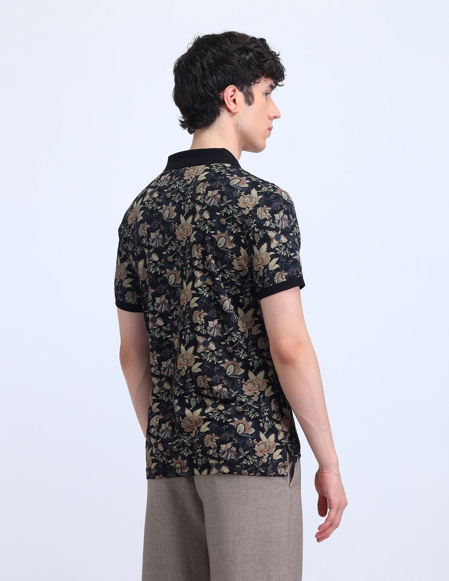Flying Machine All Over Printed Polo Shirt