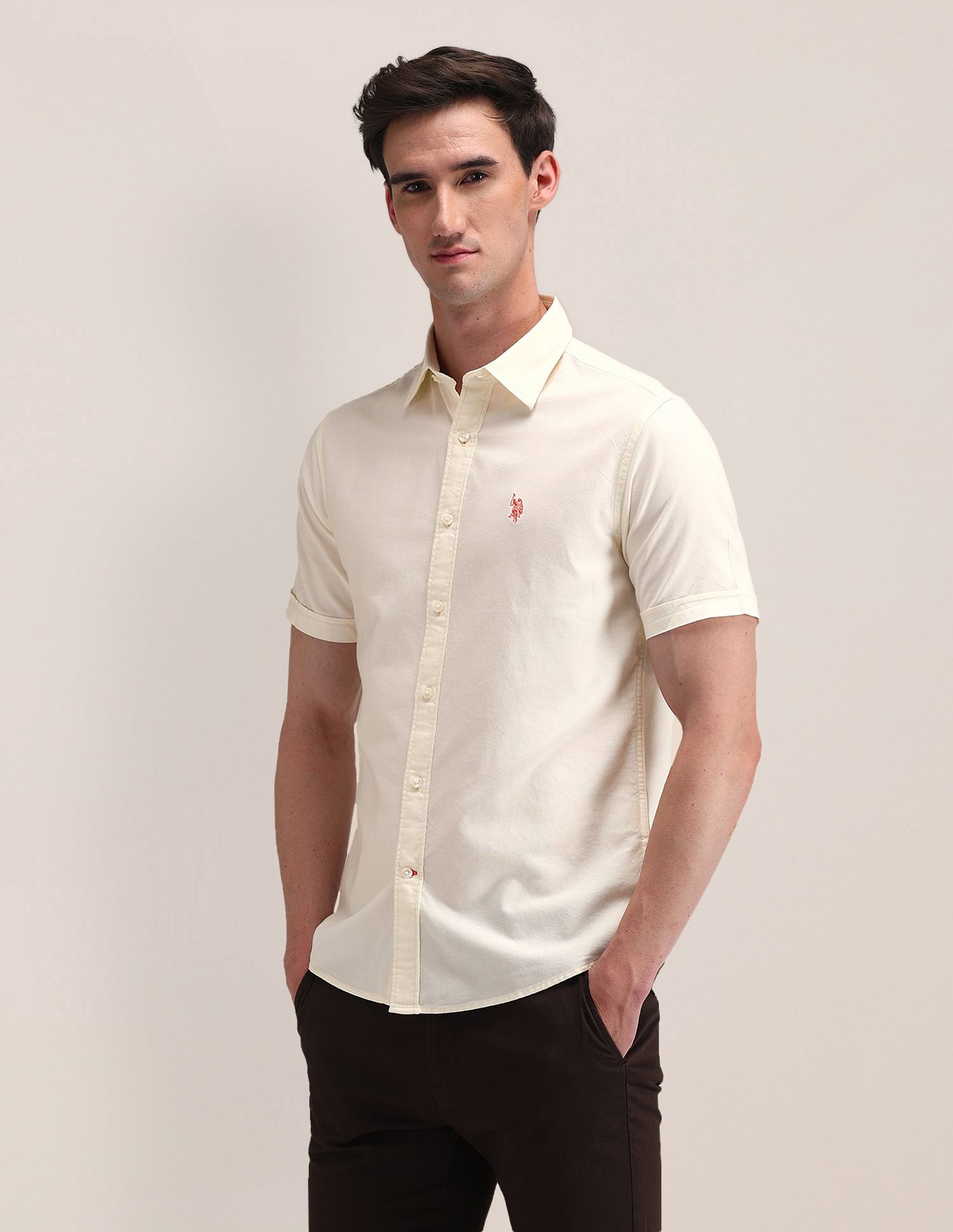 U.S. Polo Assn. Tailored Fit Cotton Oxford Shirt