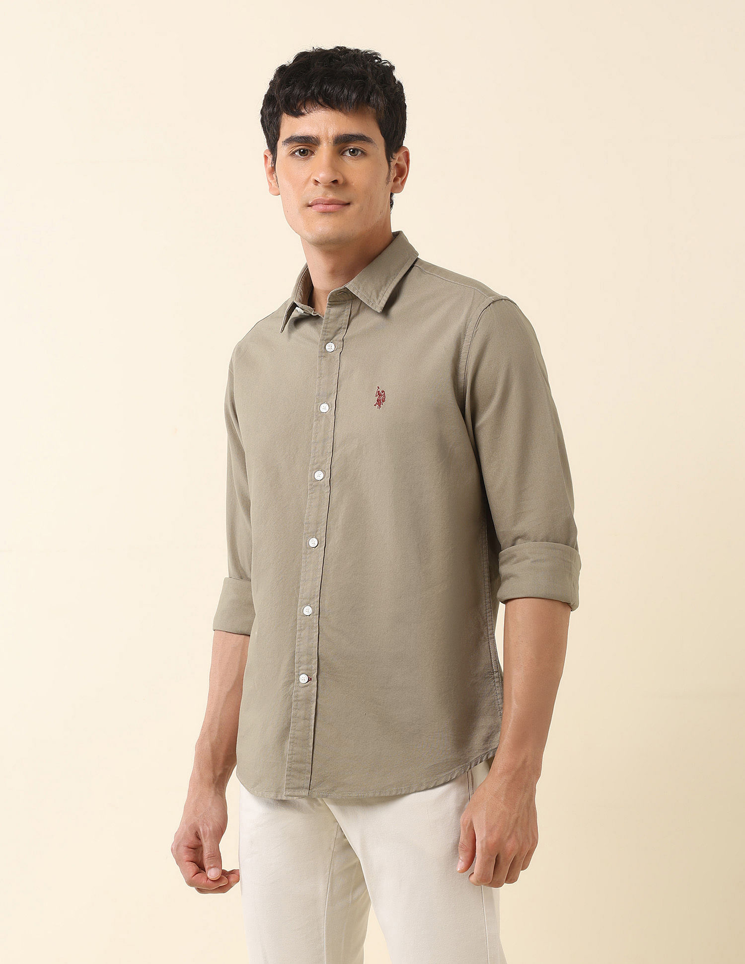 U.S. Polo Assn. Tailored Fit Pure Cotton Oxford Shirt