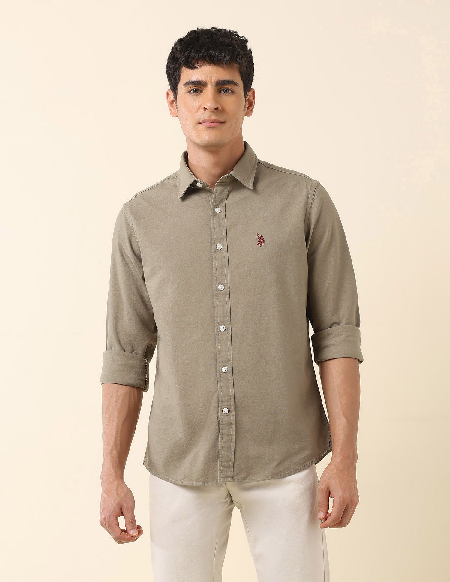 U.S. Polo Assn. Tailored Fit Pure Cotton Oxford Shirt