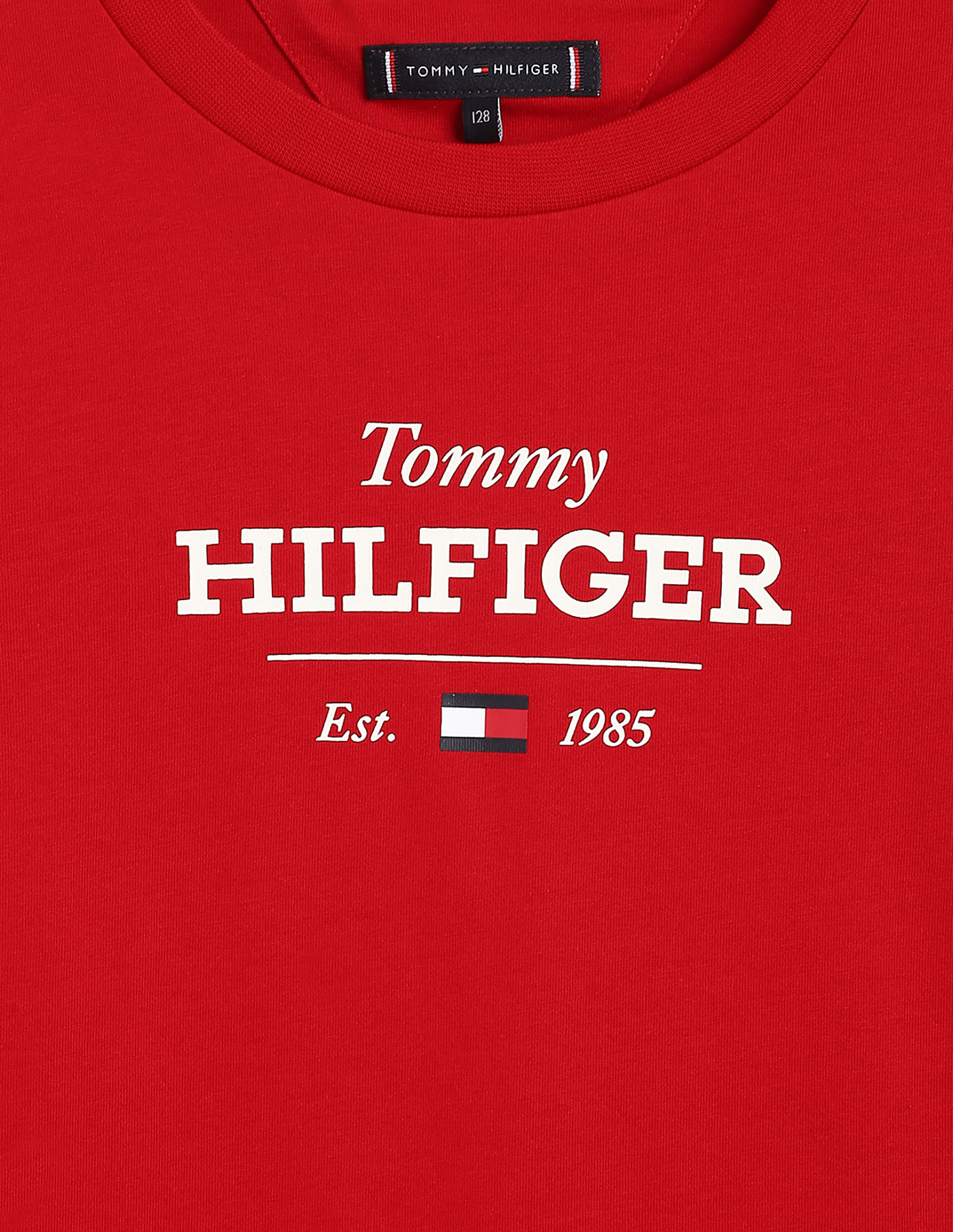 Tommy Hilfiger Kids Boys Monotype 1985 Regular Long Sleeves T-Shirt