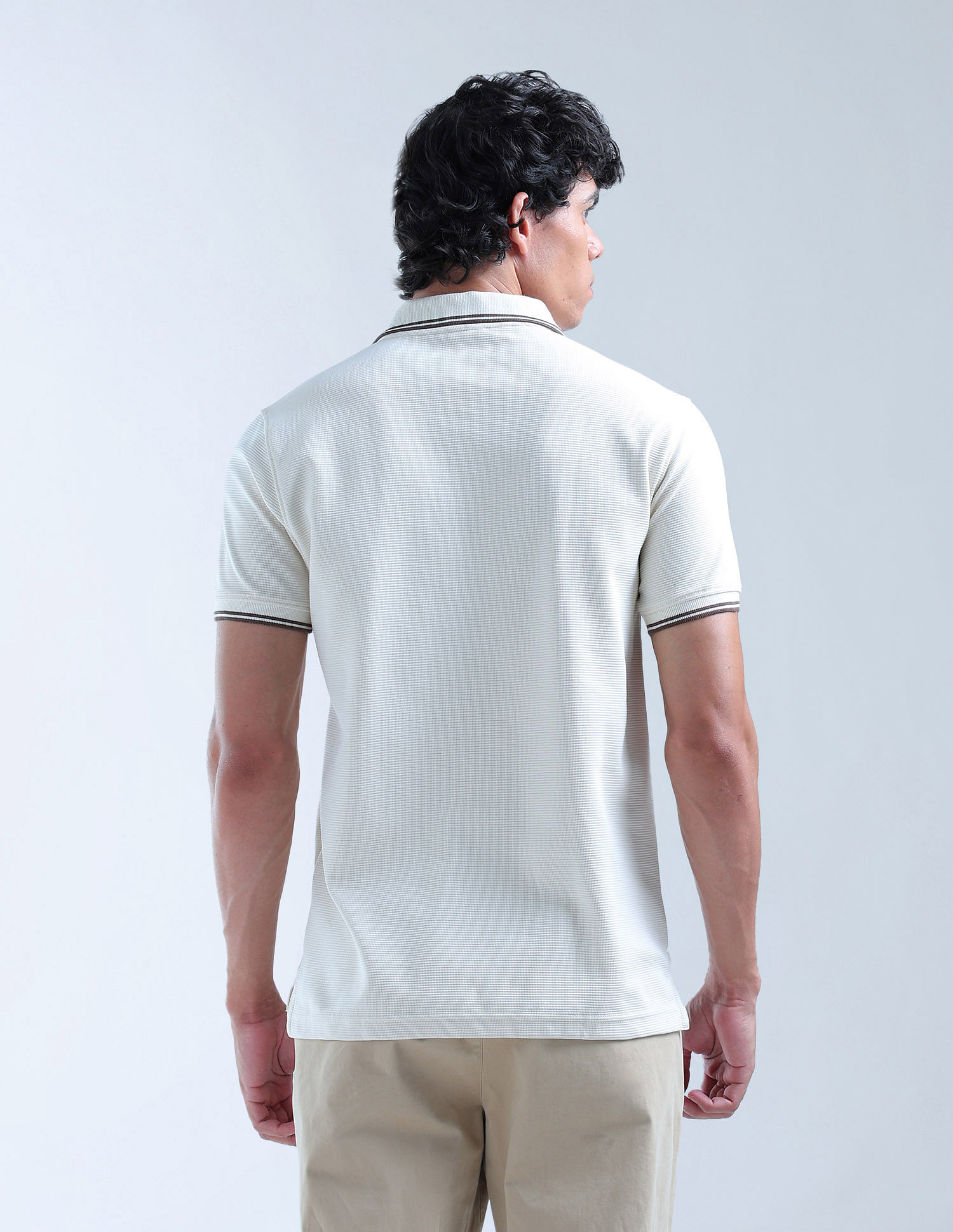 Flying Machine Solid Regular Fit Digitopia Polo Shirt