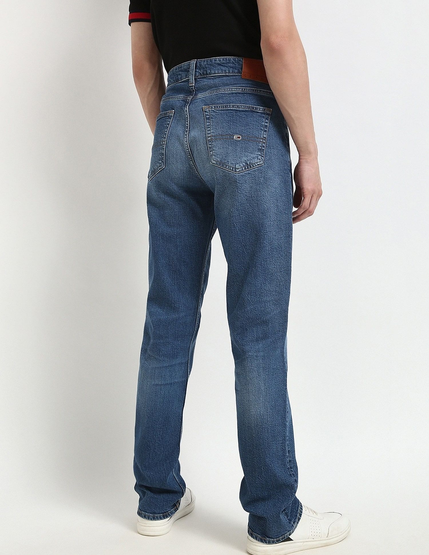 Tommy Hilfiger Mid-Wash Slim-Fit Mid-Rise Jeans