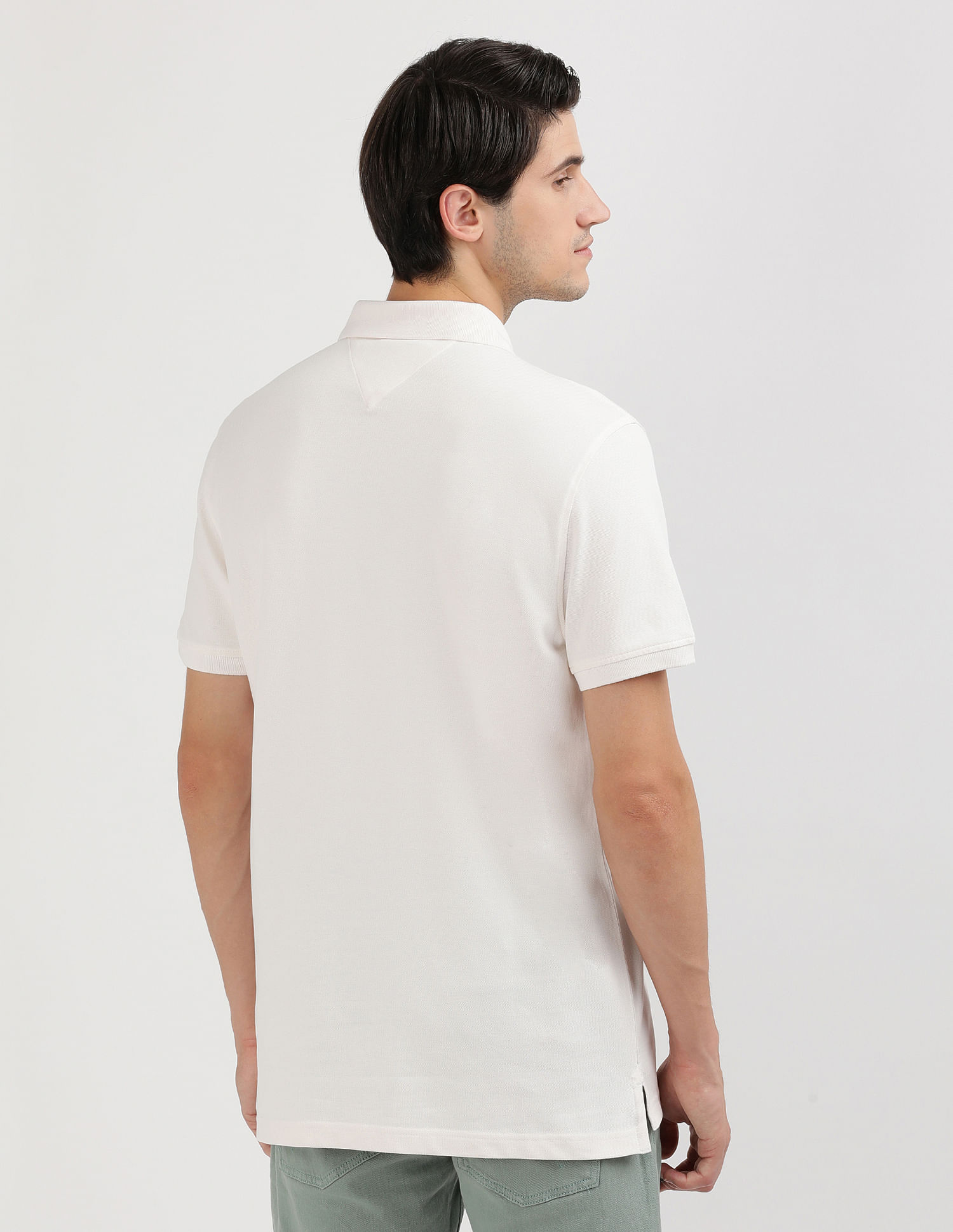 Tommy Hilfiger Monotype Applique Organic Cotton Polo Shirt