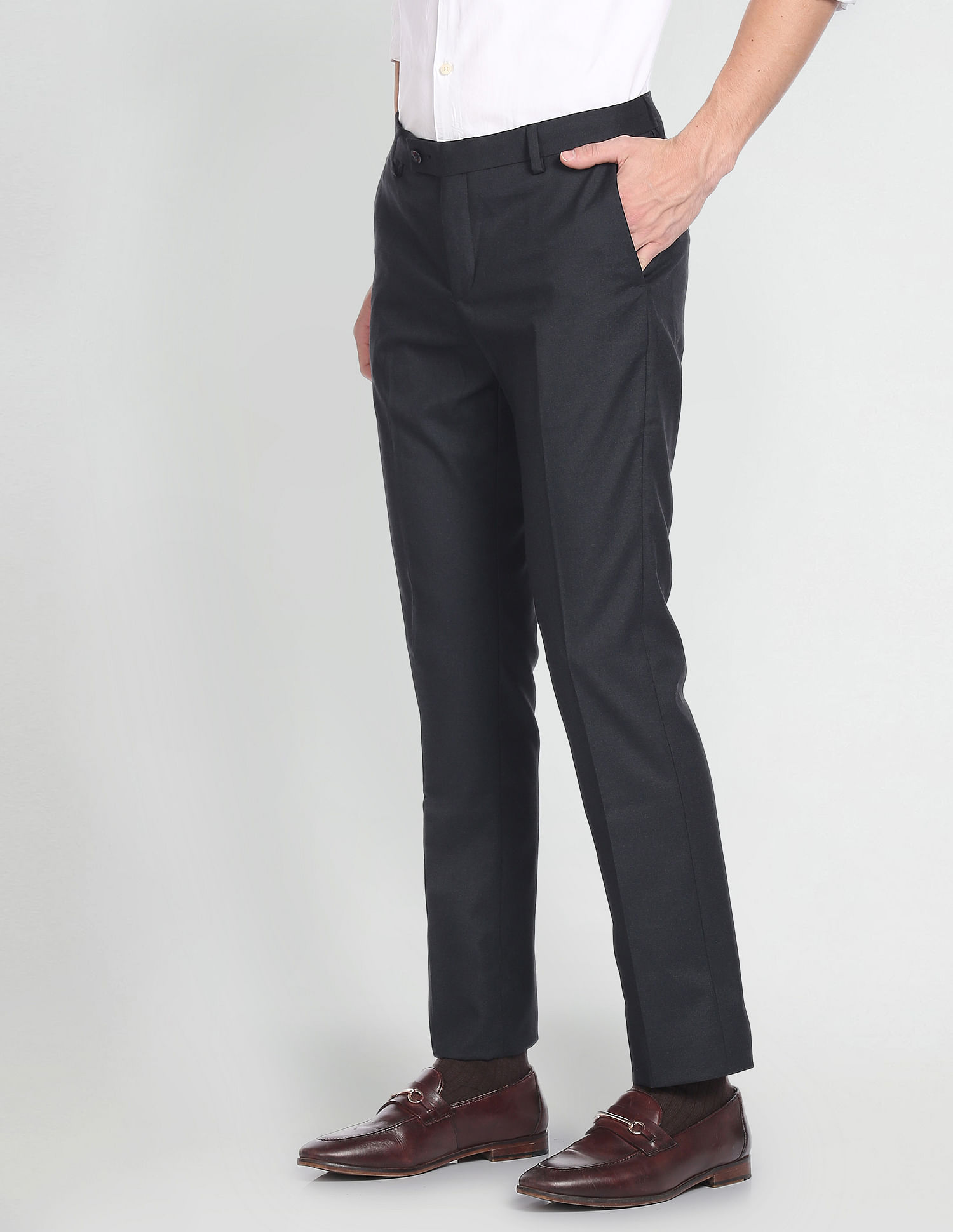 Buy Navy Formal Trousers Online in India at Best Price - Westside