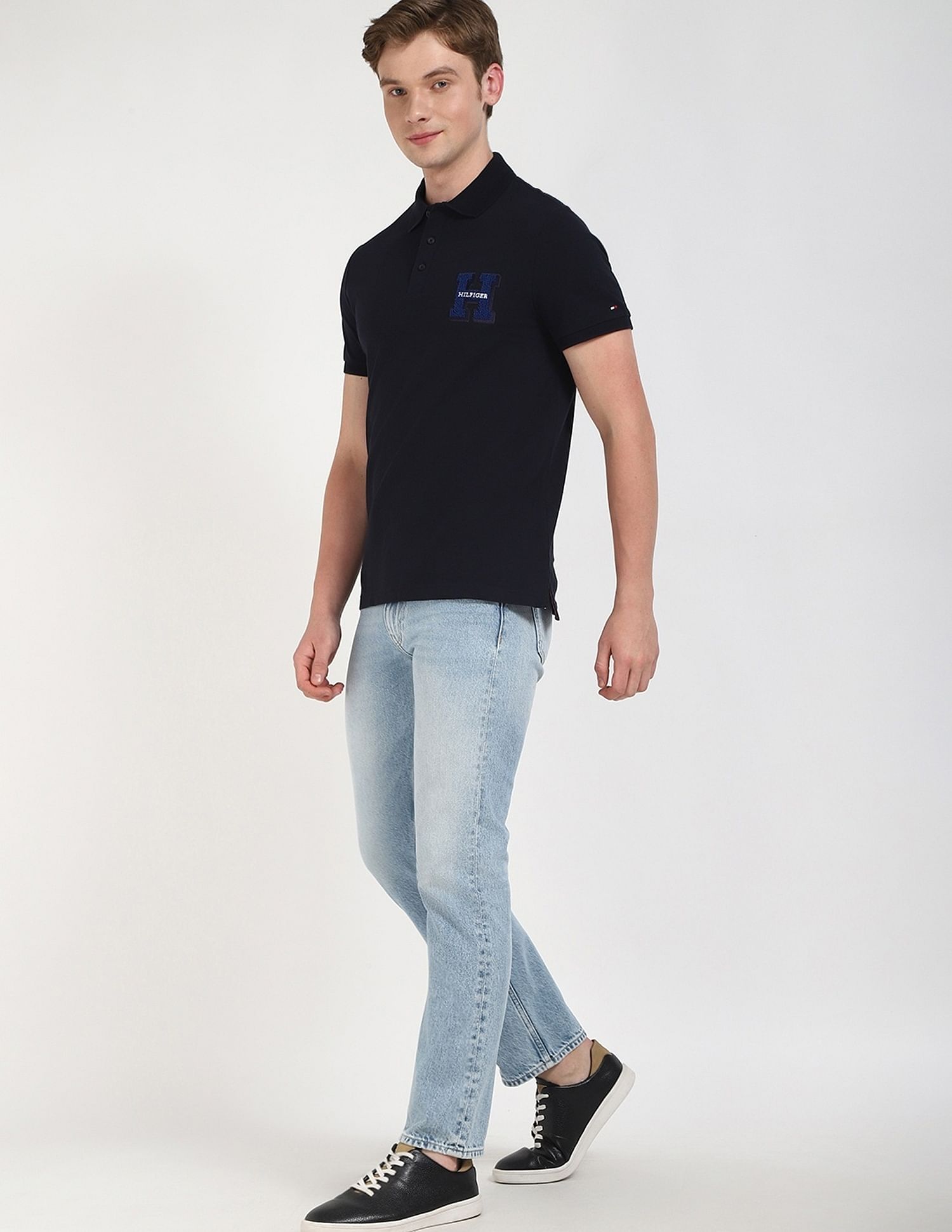 Tommy Hilfiger Embroidered Logo Regular-Fit Cotton Polo Shirt